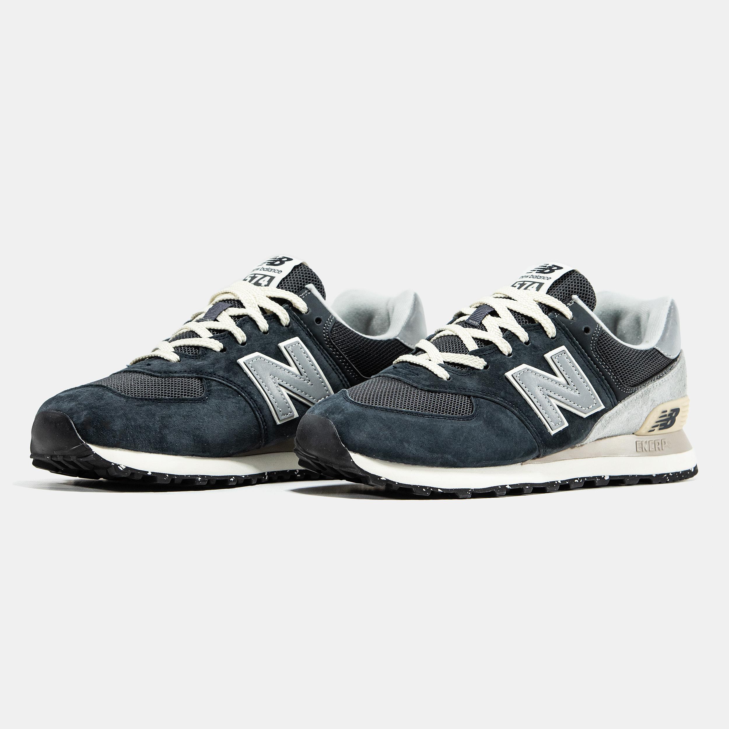 New Balance 574 Navy Black Grey - изображение 6