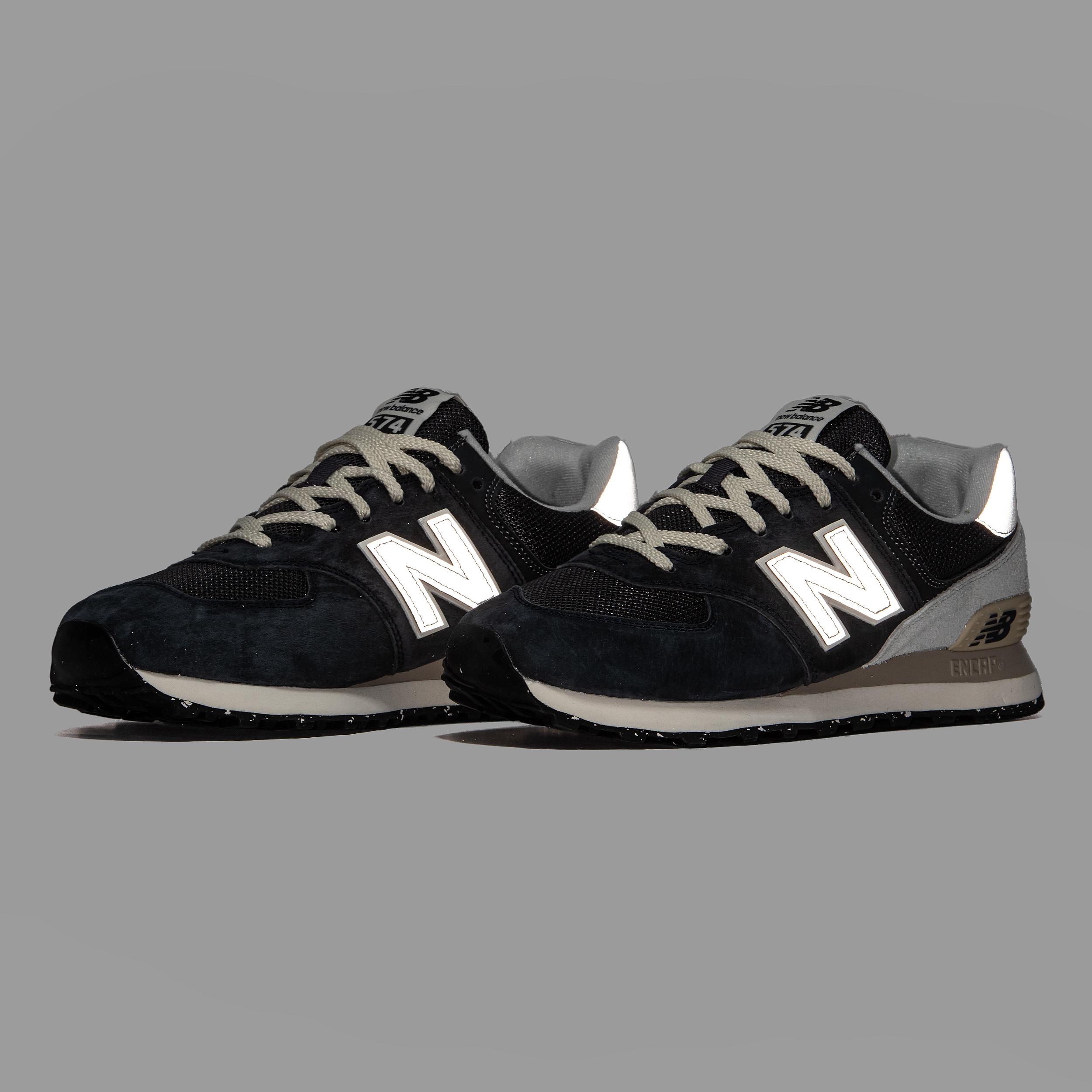 New Balance 574 Navy Black Grey - изображение 7