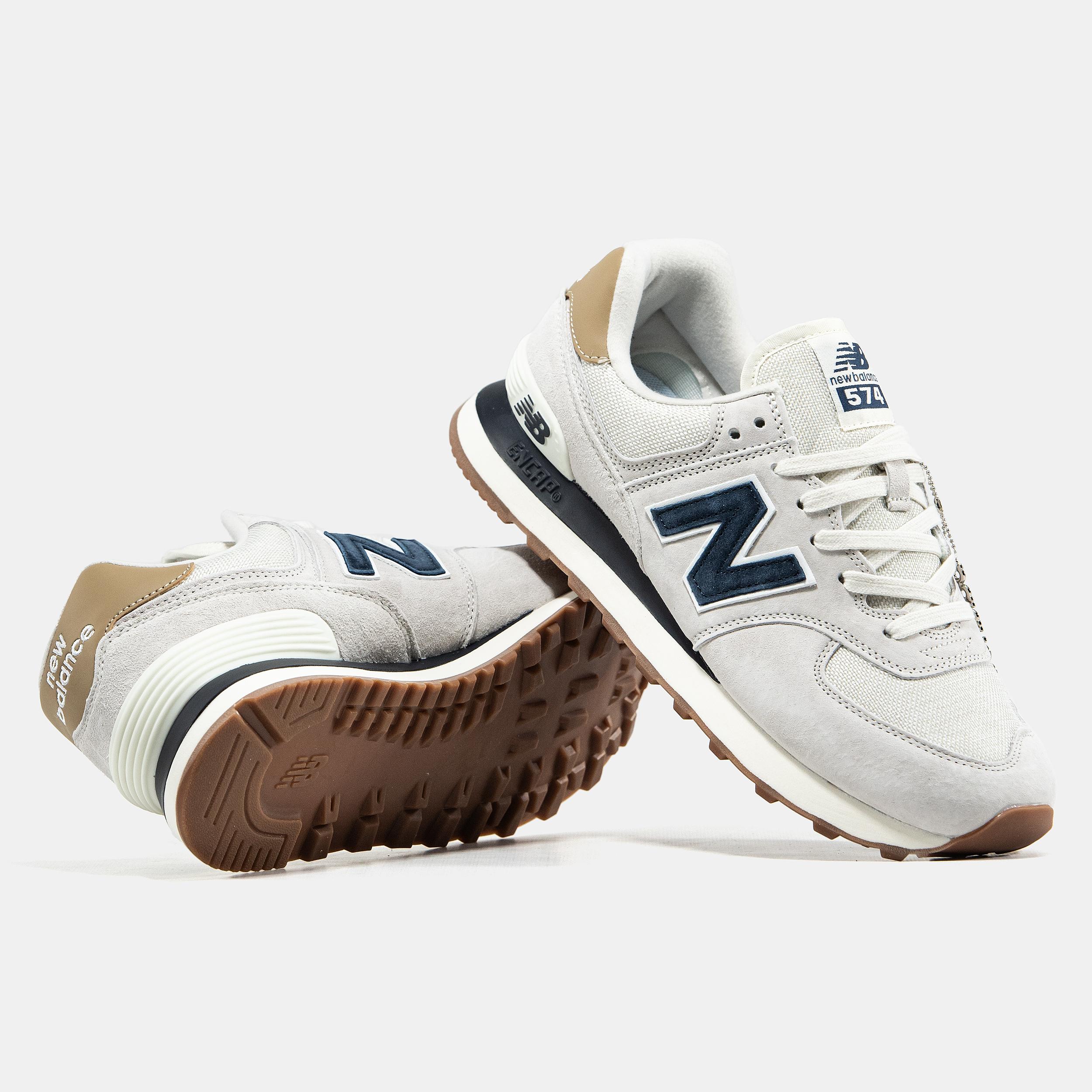 New Balance 574 Beige Navy Brown - изображение 7