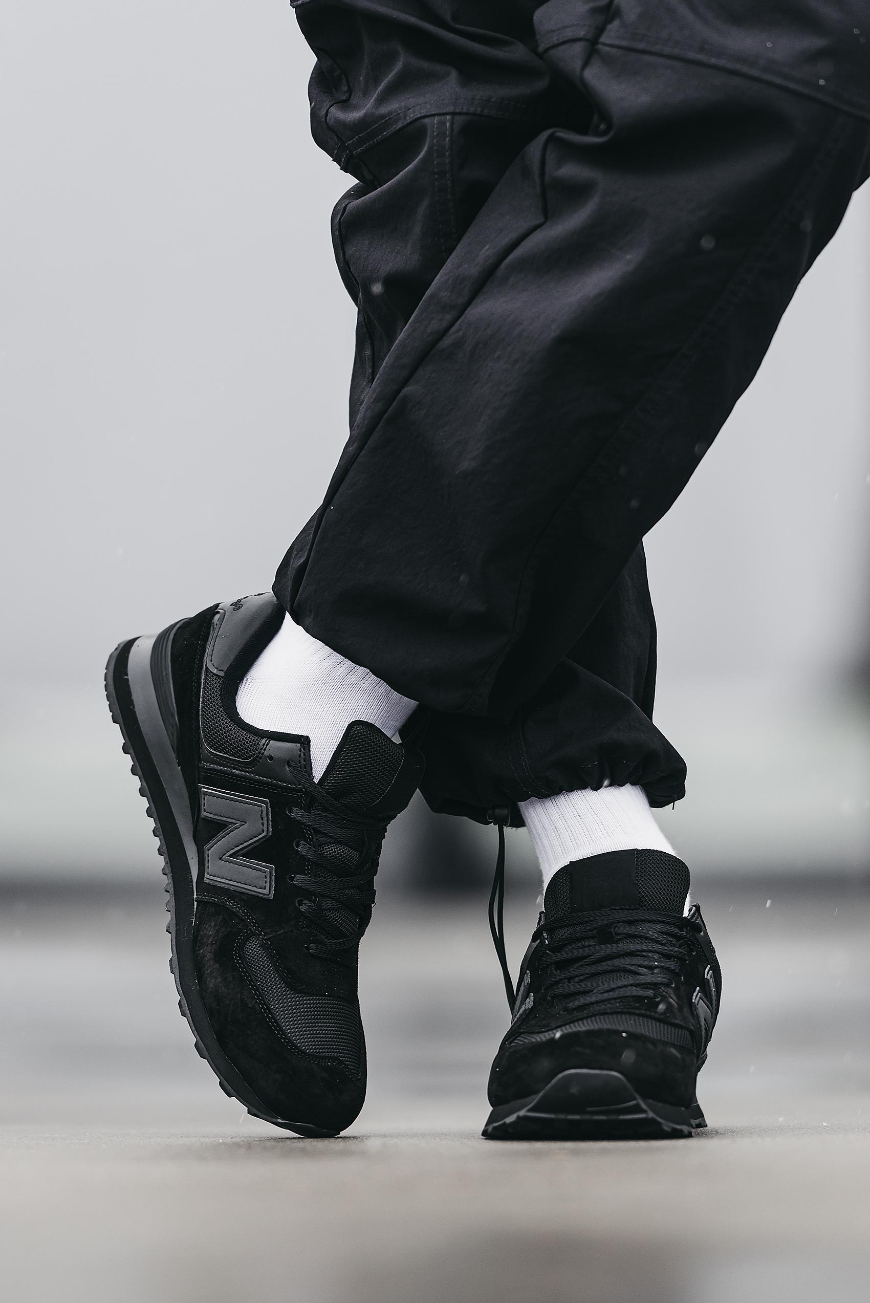 New Balance 574 Triple Black - изображение 3
