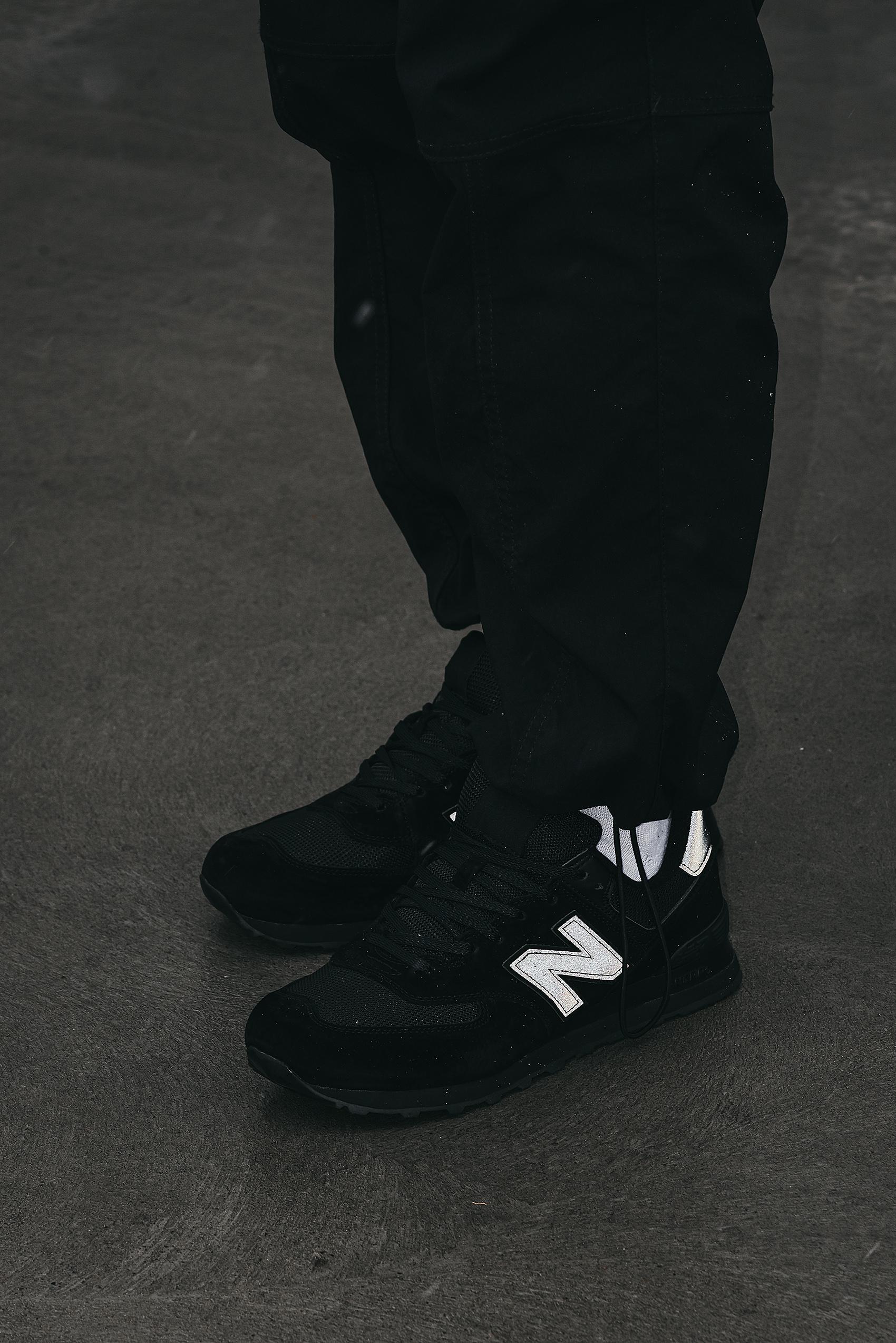 New Balance 574 Triple Black - изображение 5