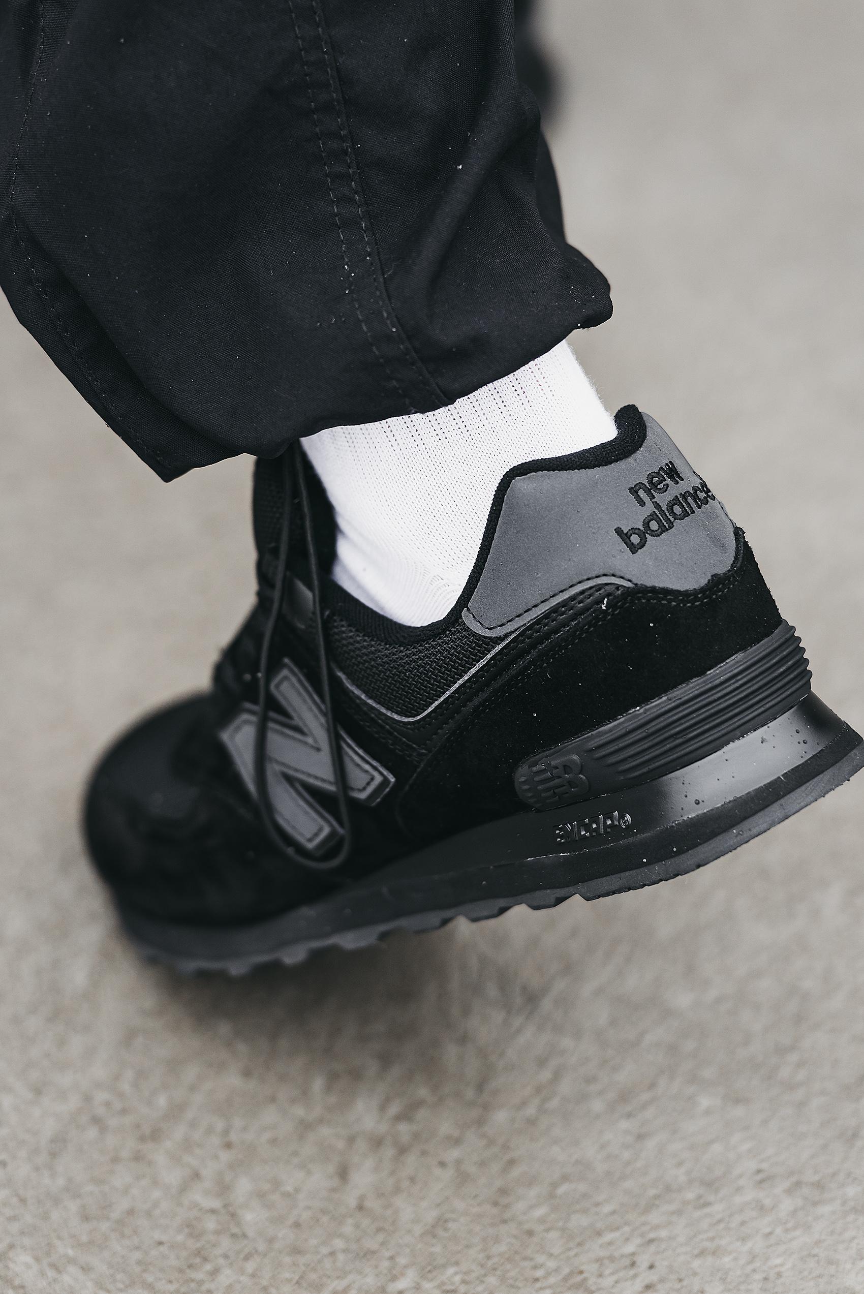 New Balance 574 Triple Black - изображение 8