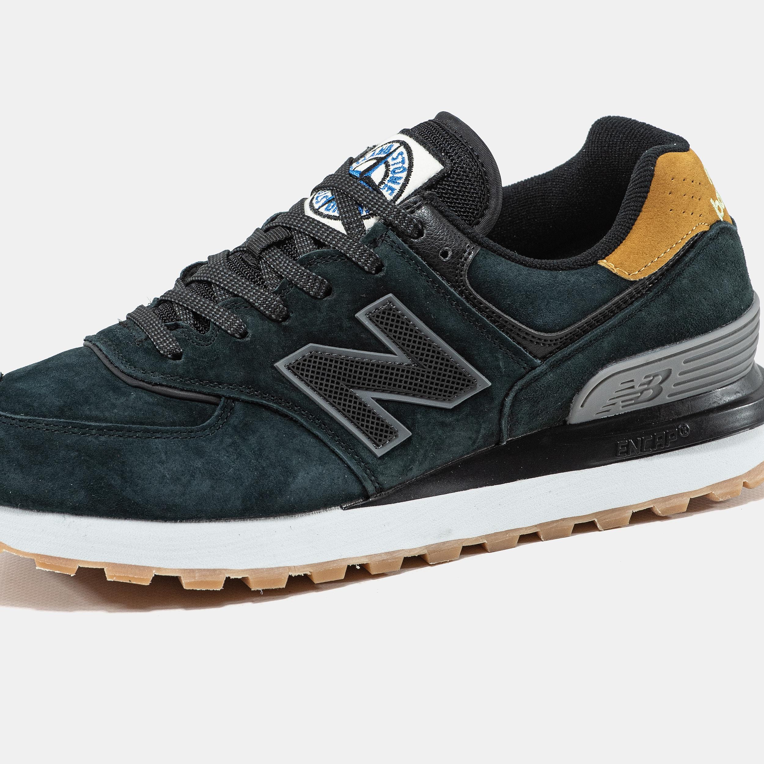 New Balance 574 Stone Island Dark Green Mustard - изображение 7