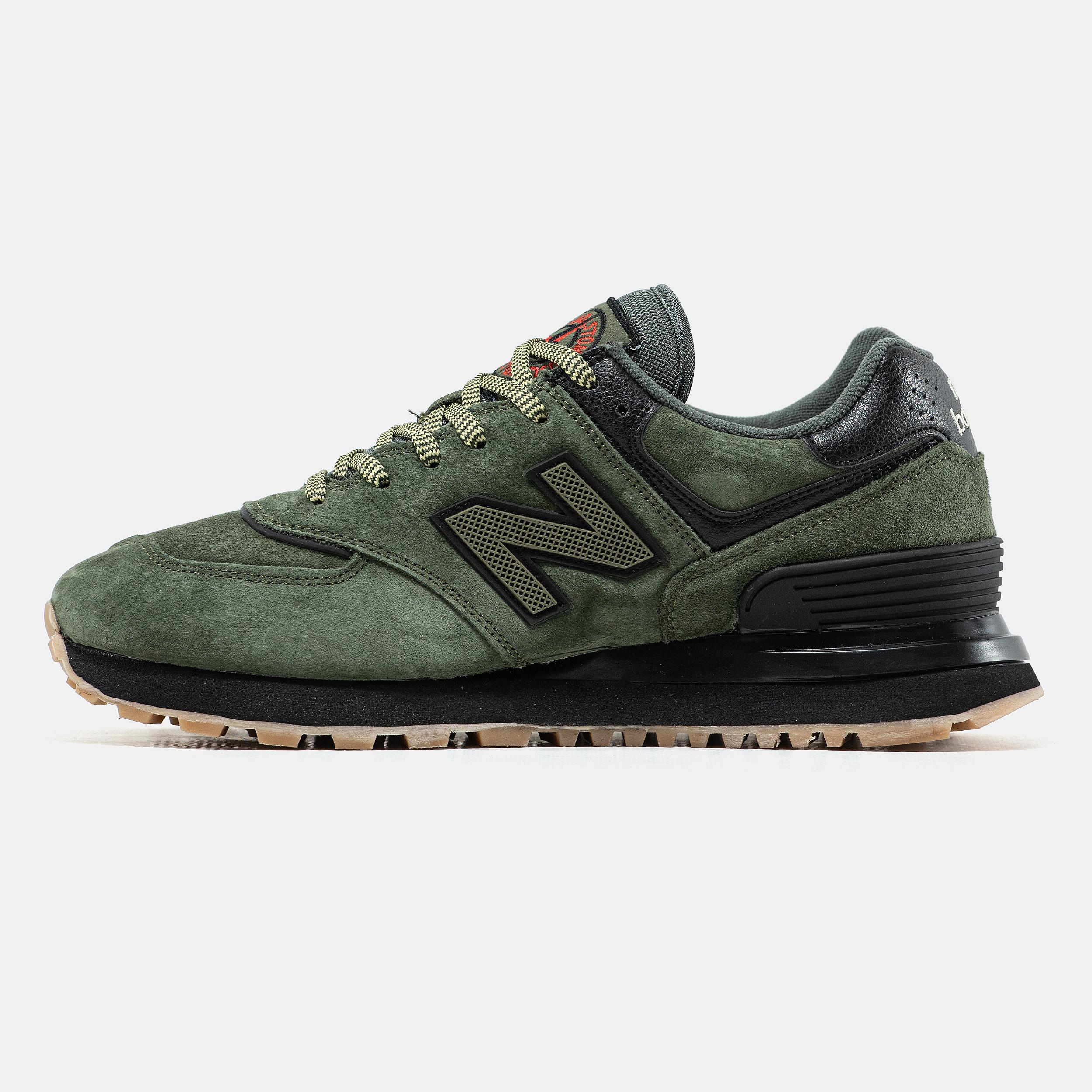New Balance 574 Stone Island Olive Black - изображение 2