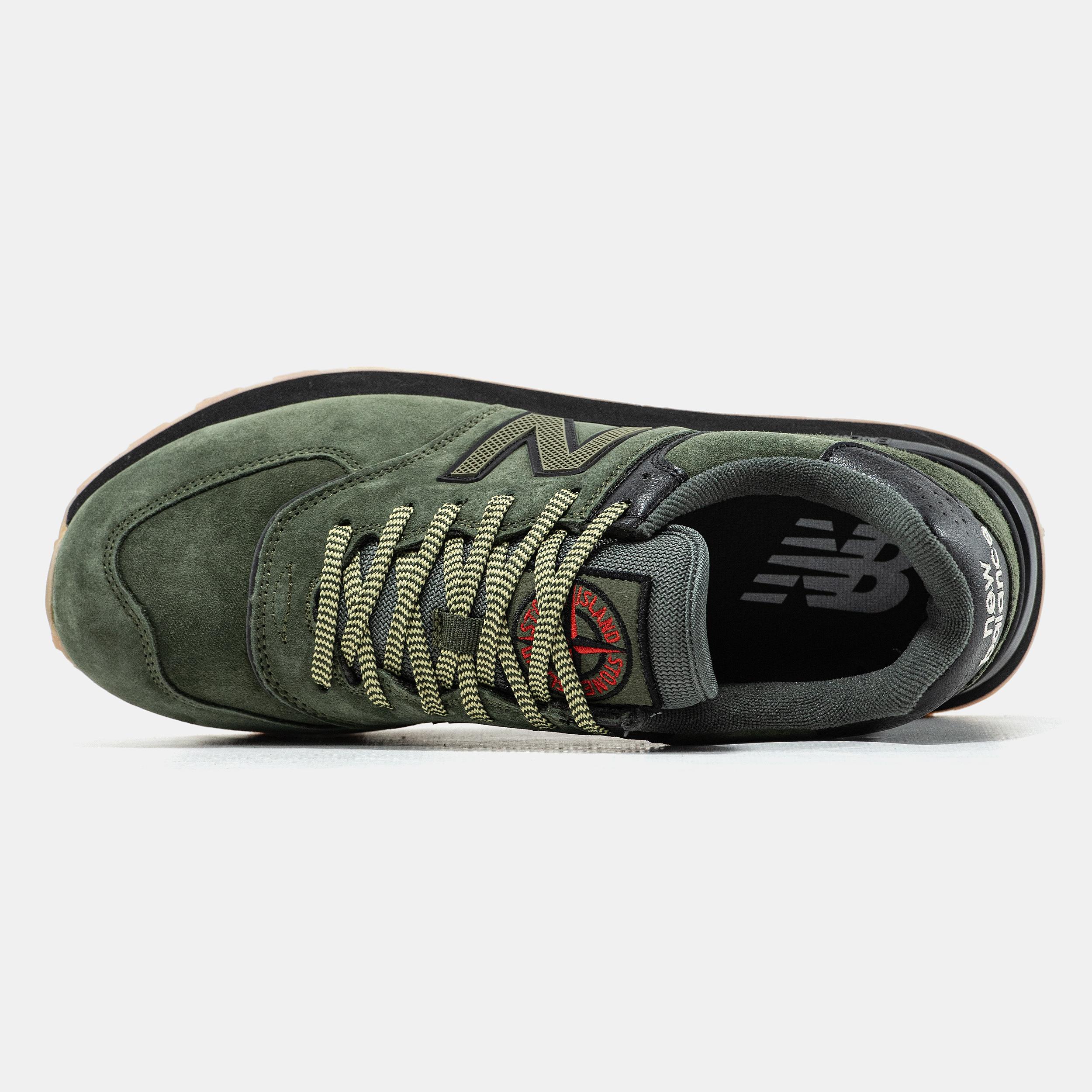 New Balance 574 Stone Island Olive Black - изображение 3