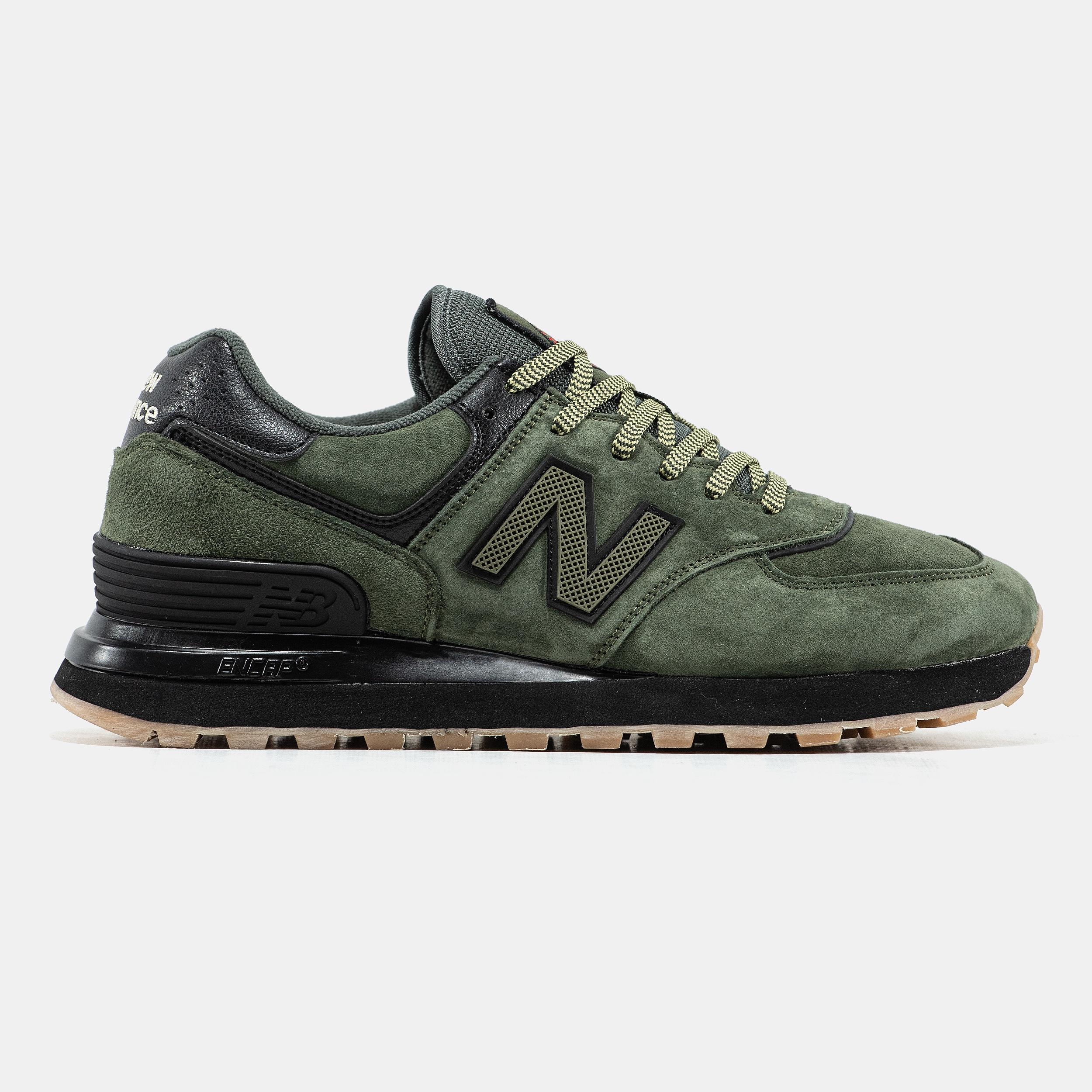 New Balance 574 Stone Island Olive Black - изображение 4