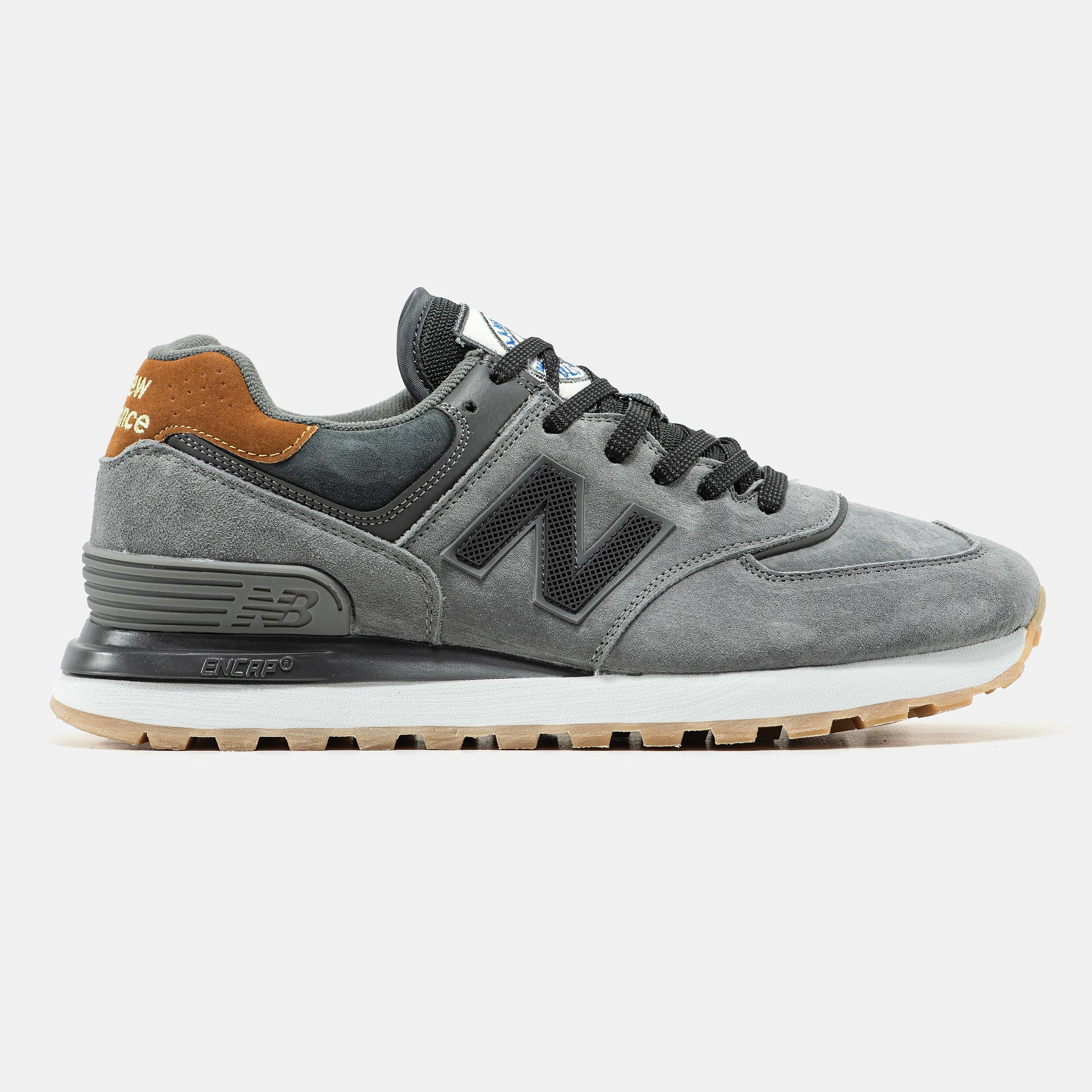New Balance 574 Stone Island Grey Brown - изображение 4