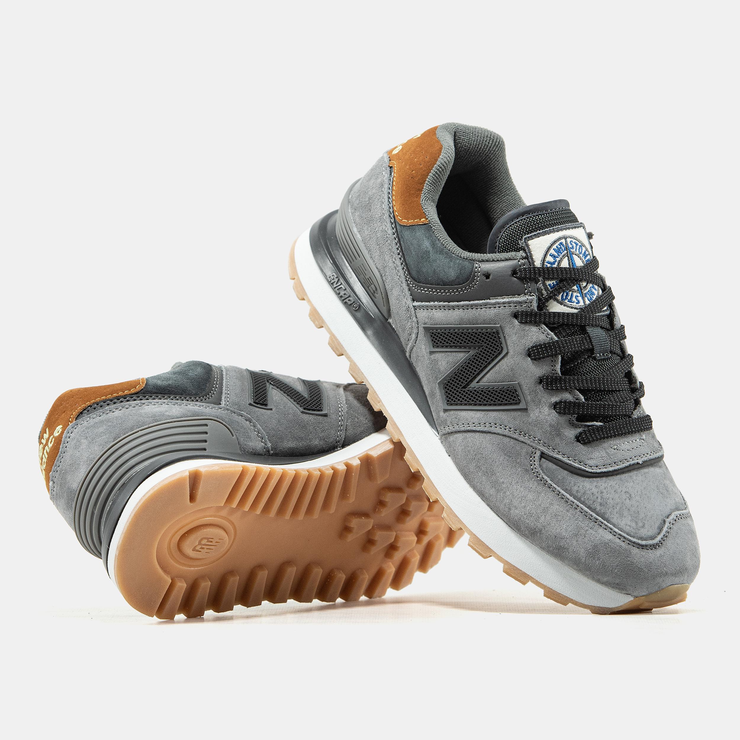 New Balance 574 Stone Island Grey Brown - изображение 7