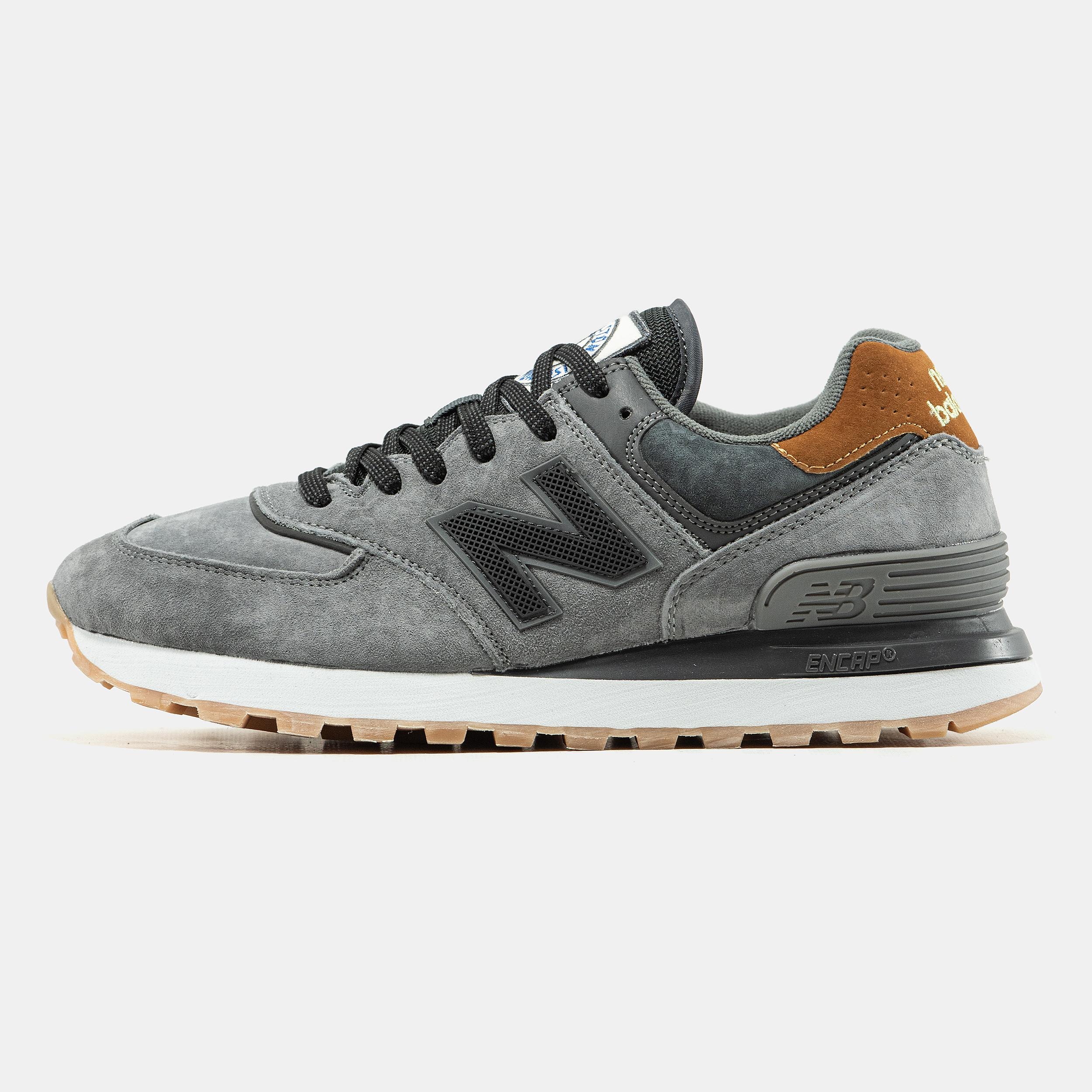 New Balance 574 Stone Island Grey Brown