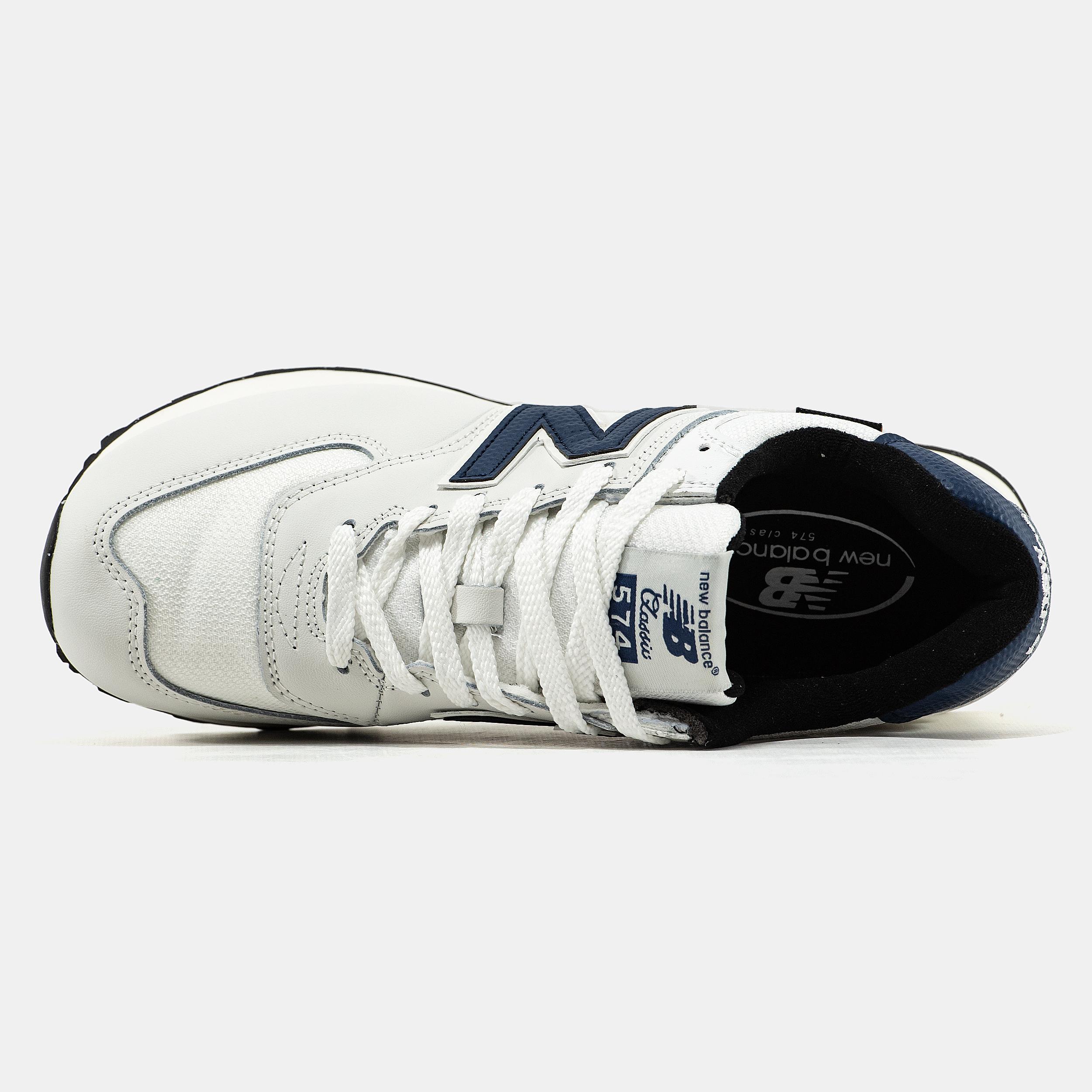 New Balance 574 Cordura White Navy - изображение 3