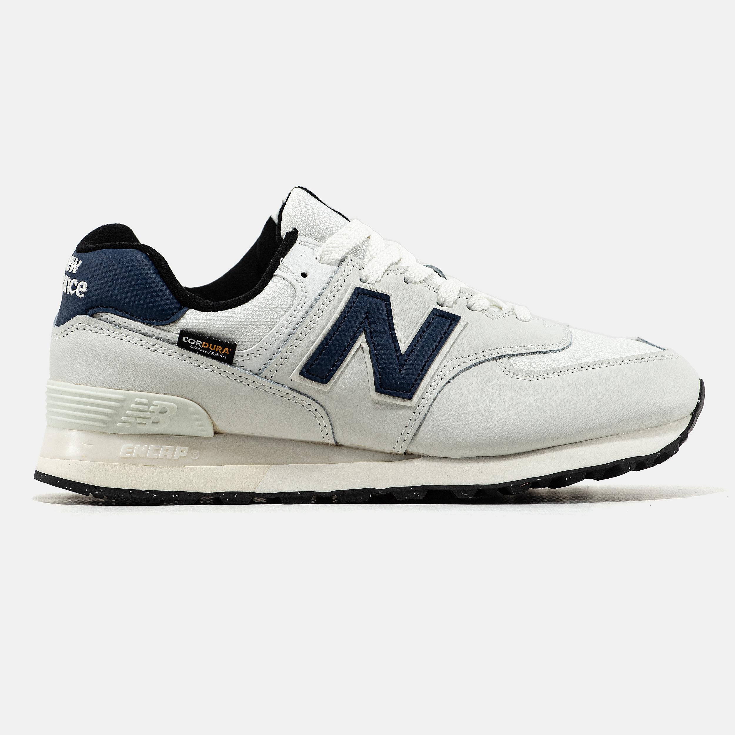 New Balance 574 Cordura White Navy - изображение 4