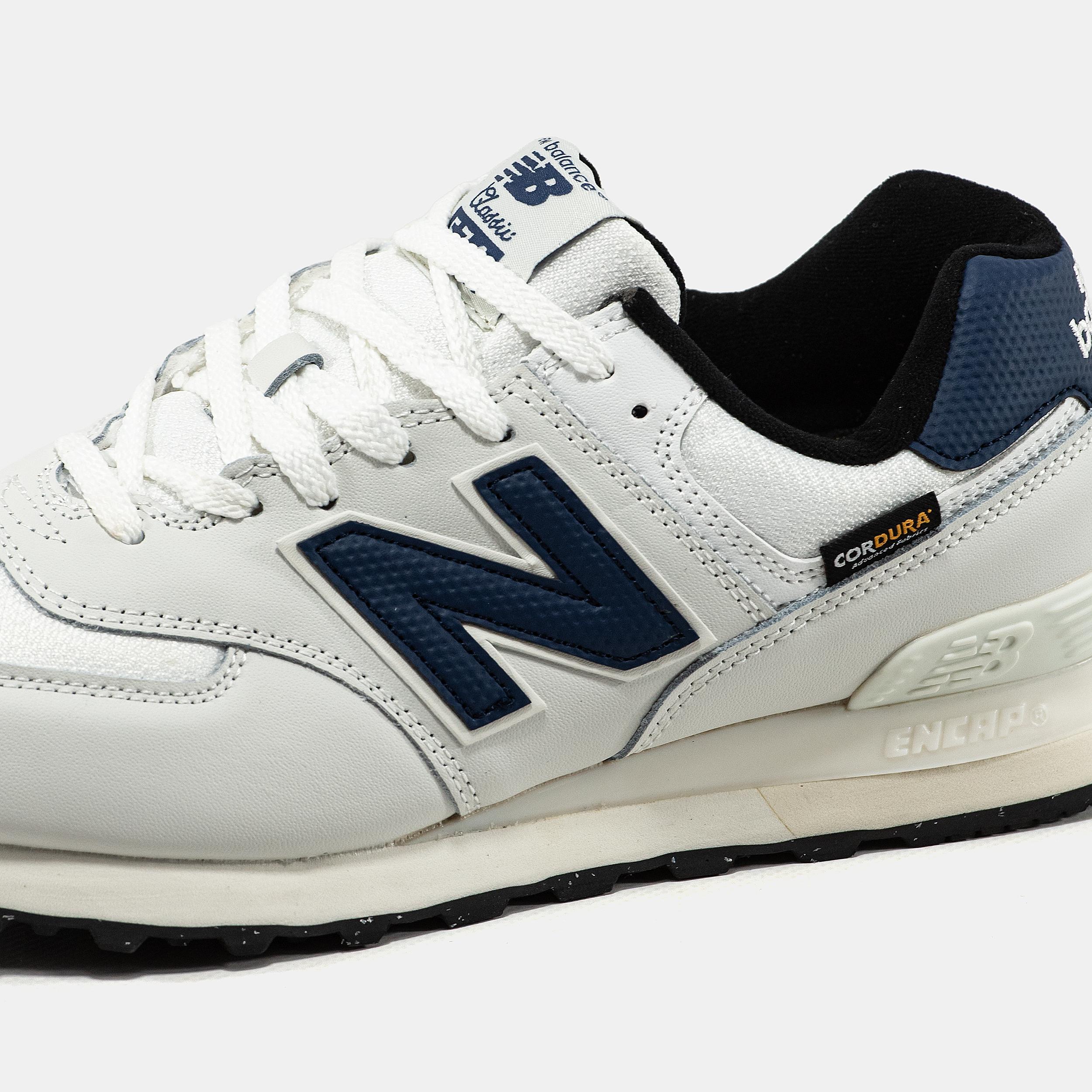 New Balance 574 Cordura White Navy - изображение 8