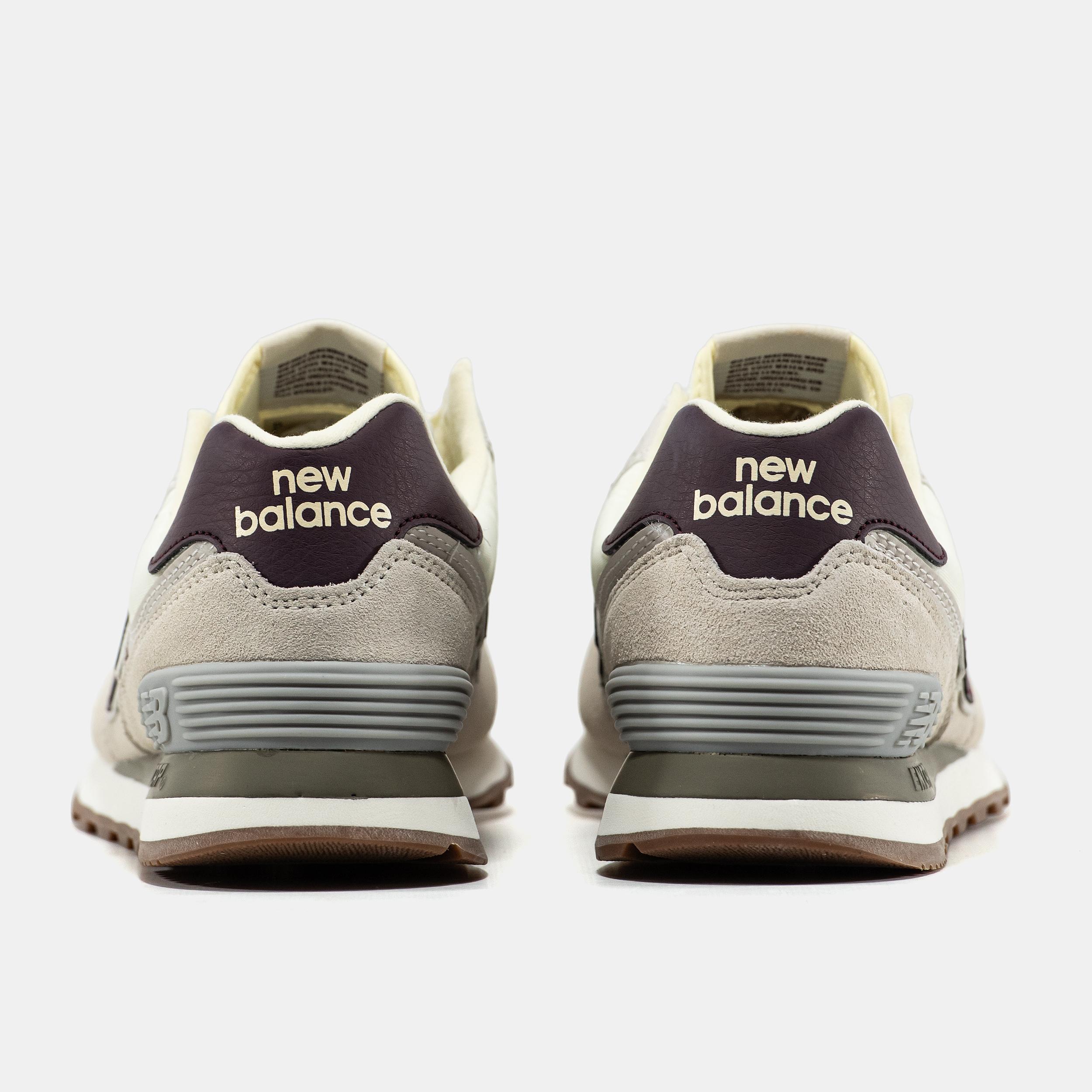 New Balance 574 Beige White Burgundy - изображение 5