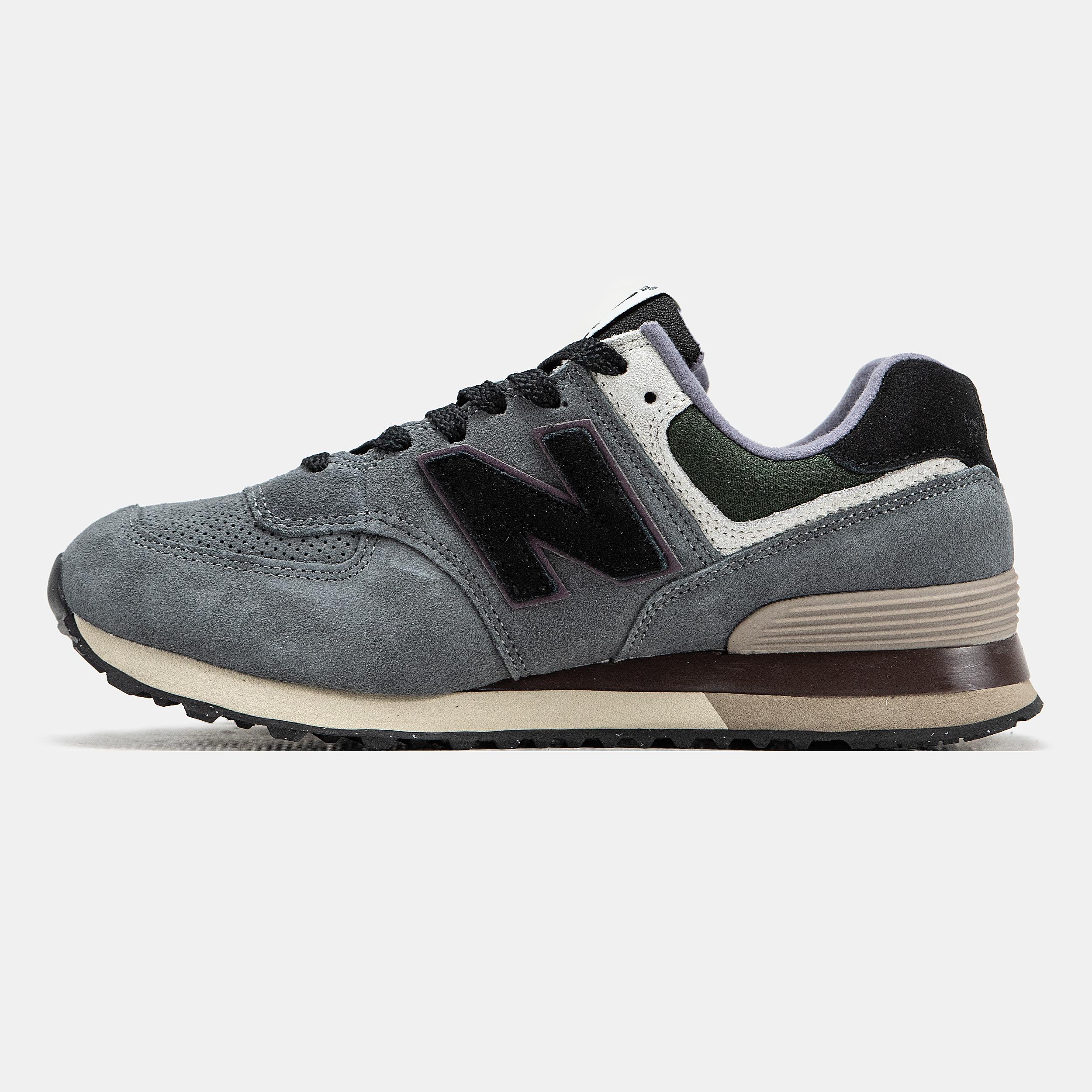 New Balance 574 Cordura Grey Black Green - изображение 1