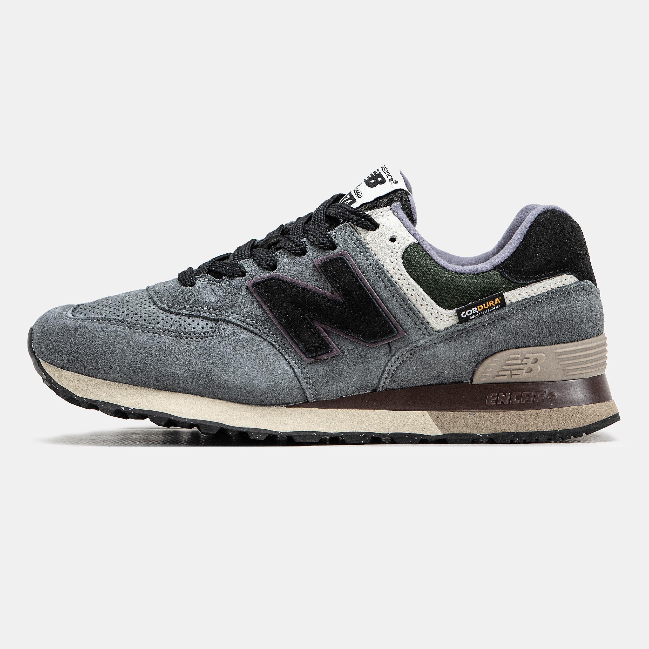 New Balance 574 Cordura Grey Black Green