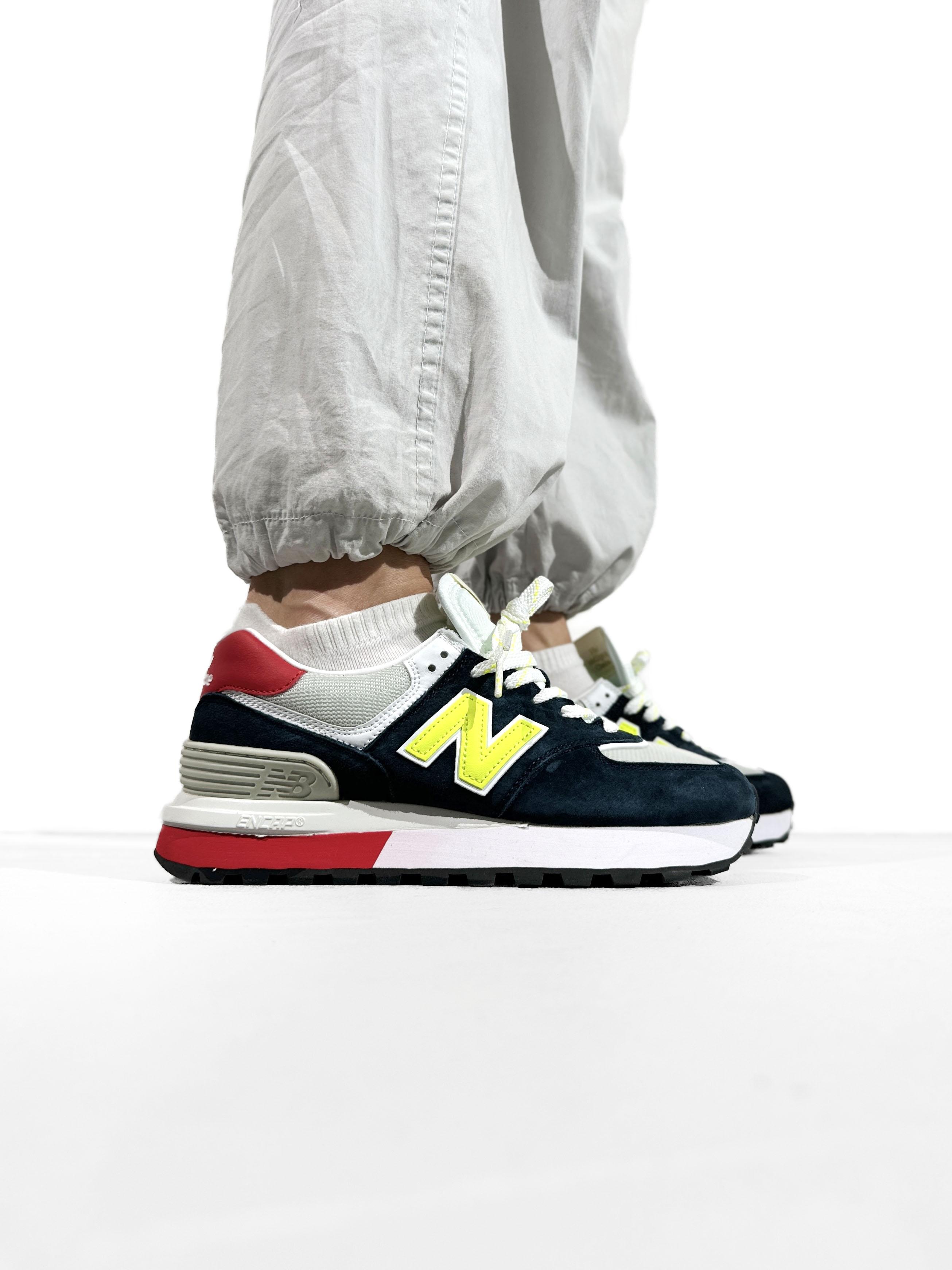 New Balance 574 Legacy Navy Yellow Red - изображение 1