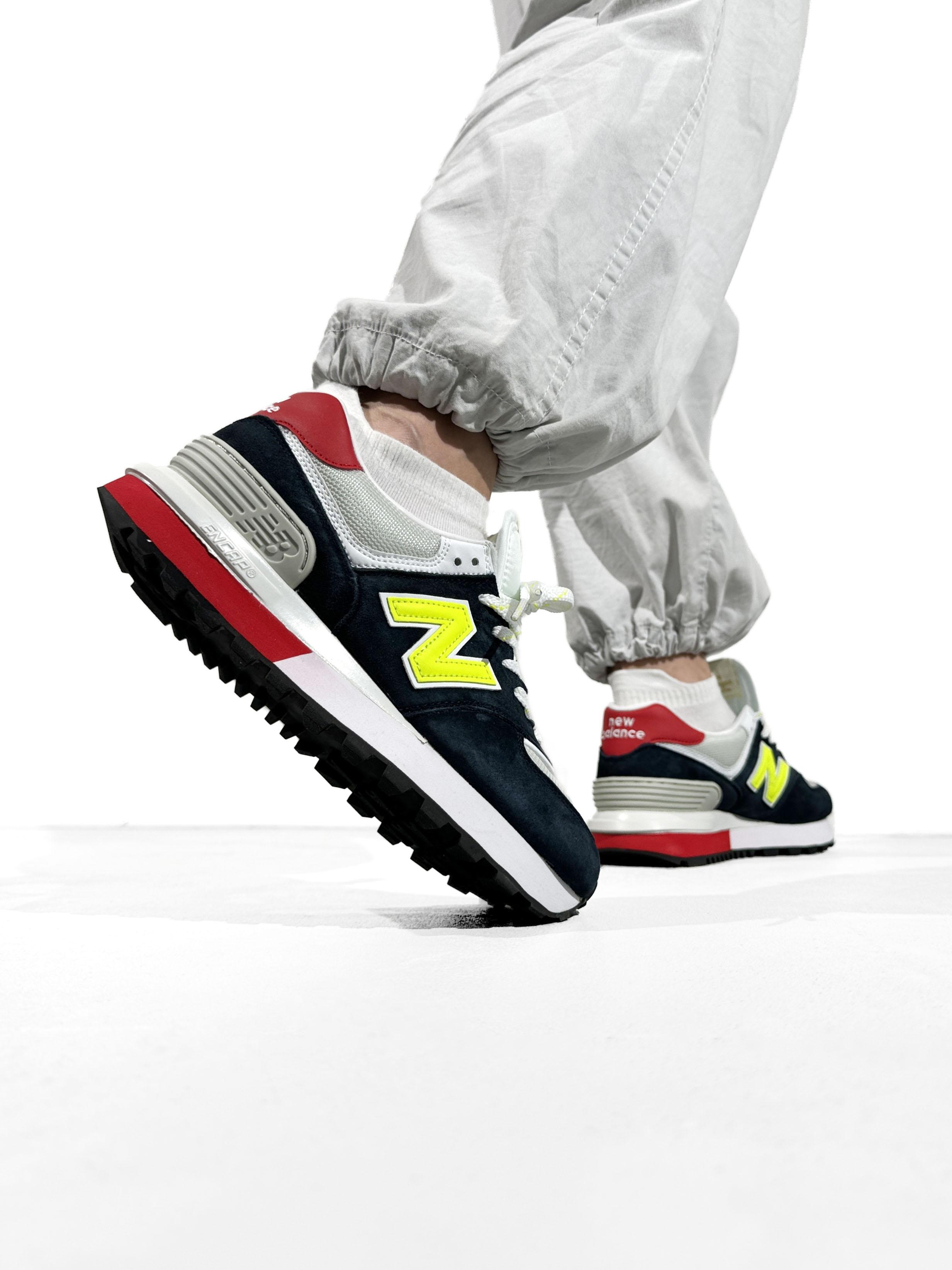 New Balance 574 Legacy Navy Yellow Red - изображение 2