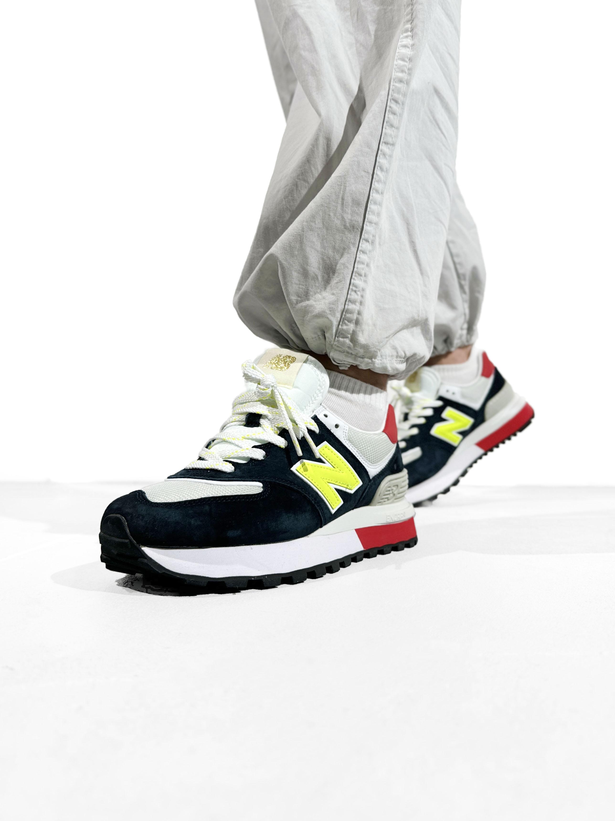 New Balance 574 Legacy Navy Yellow Red - изображение 4