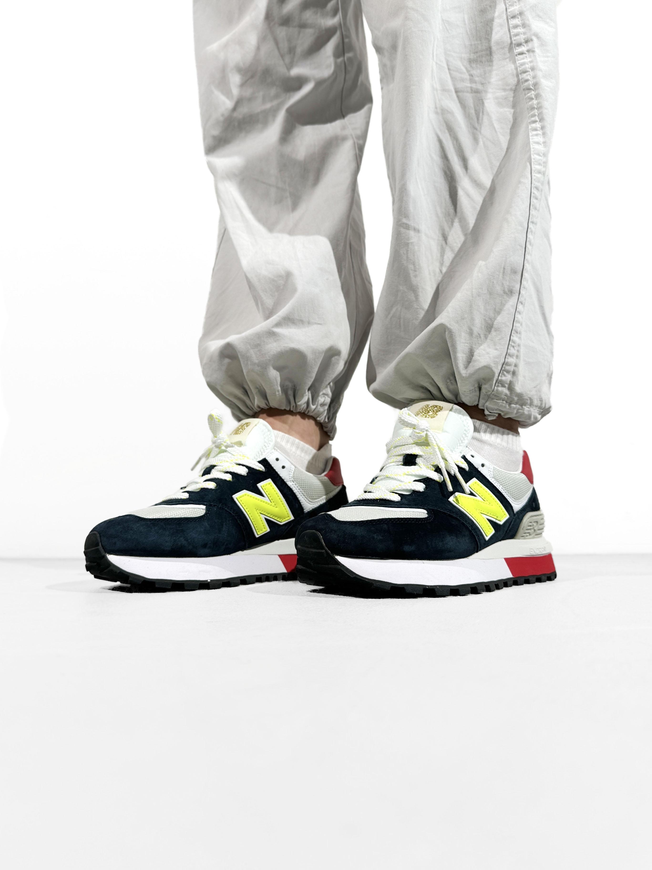 New Balance 574 Legacy Navy Yellow Red - изображение 5