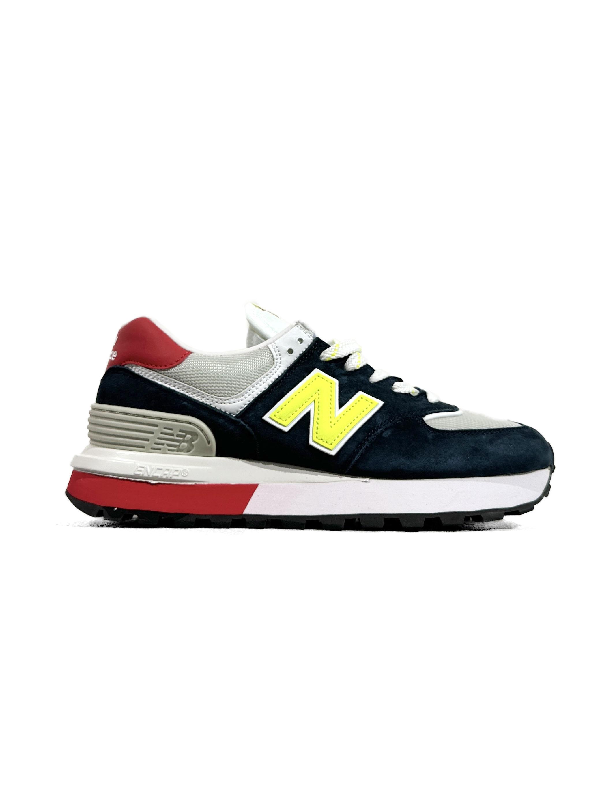 New Balance 574 Legacy Navy Yellow Red - изображение 6