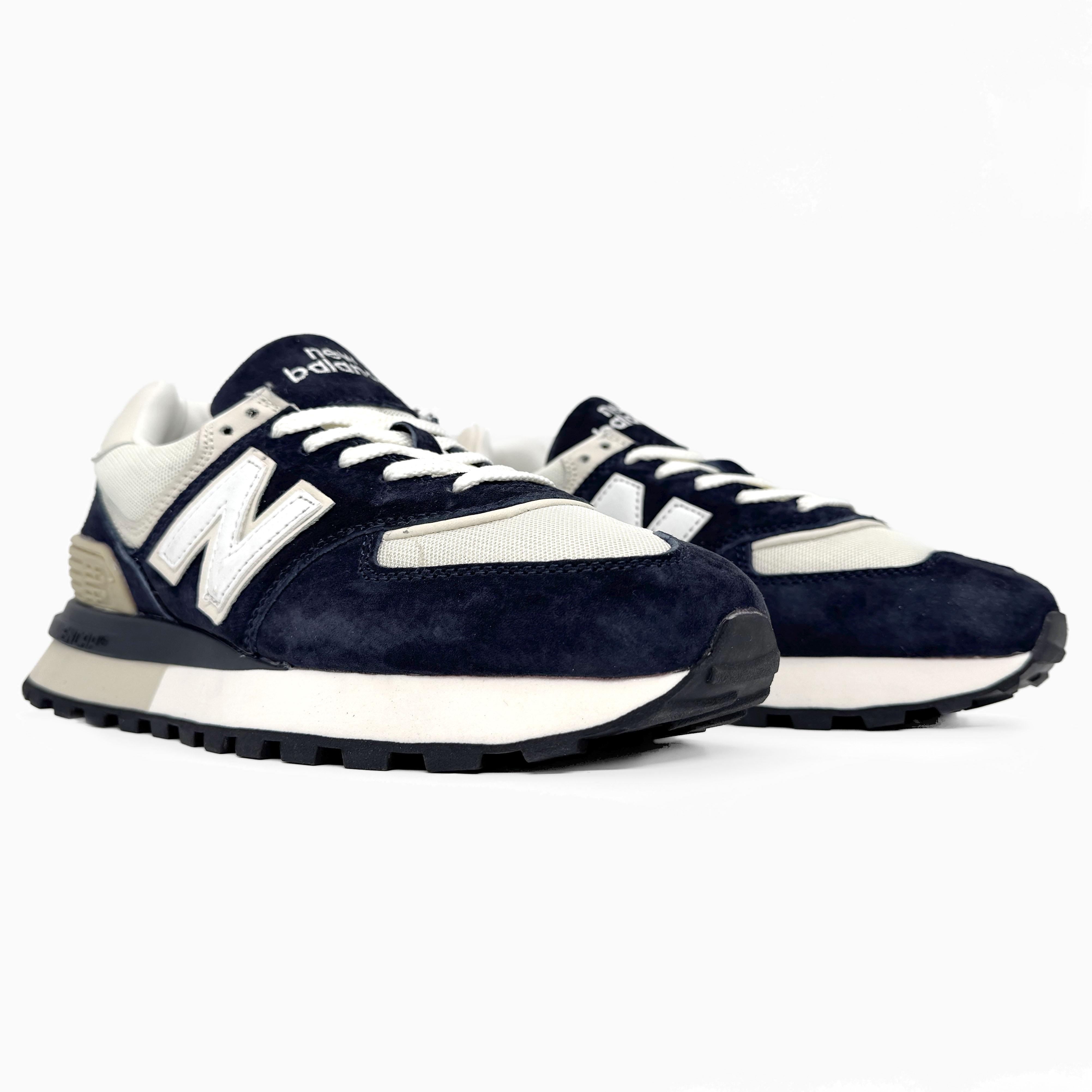 New Balance 574 Legacy Navy White Beige - изображение 5