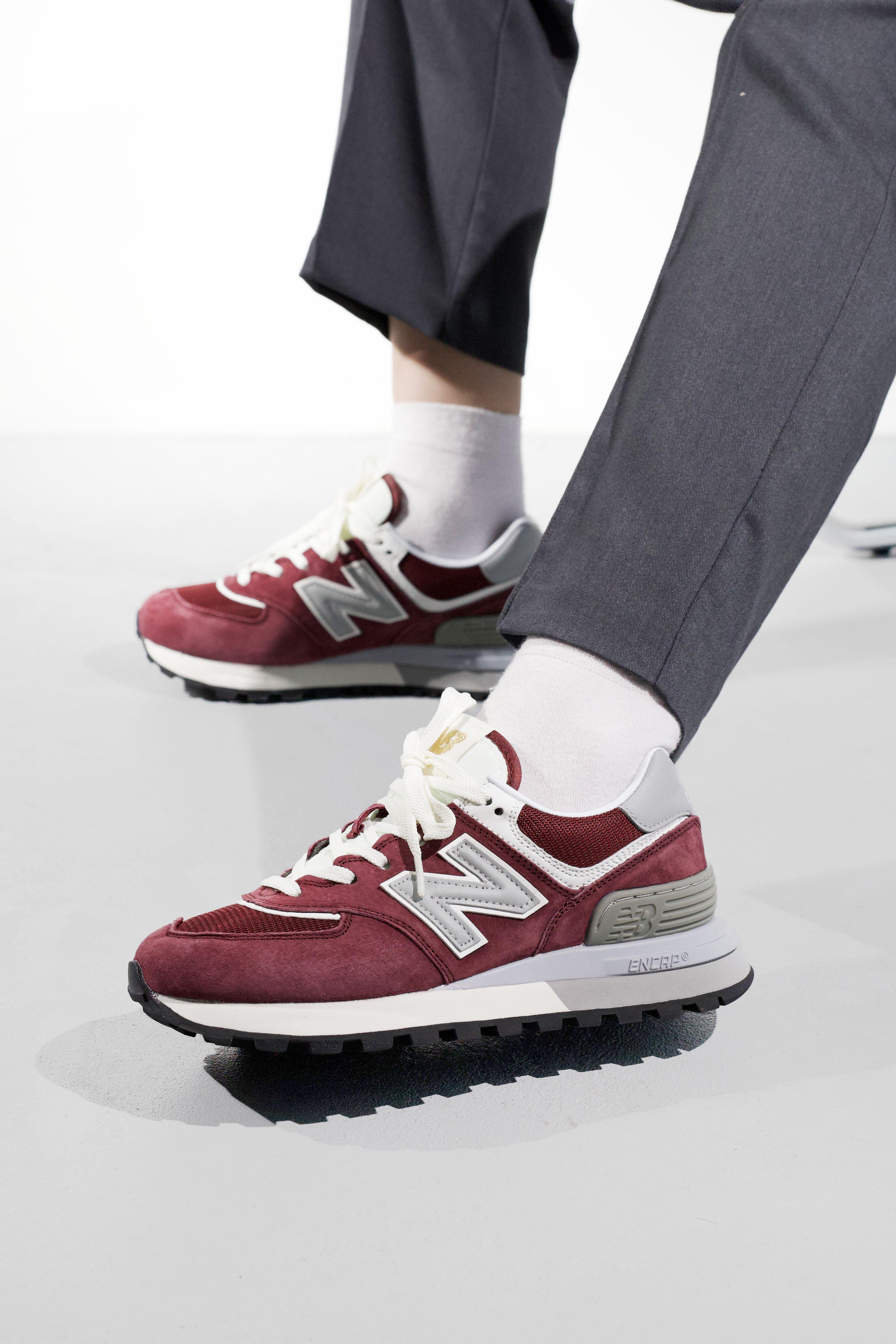 New Balance 574 Legacy Burgundy Grey White - изображение 1