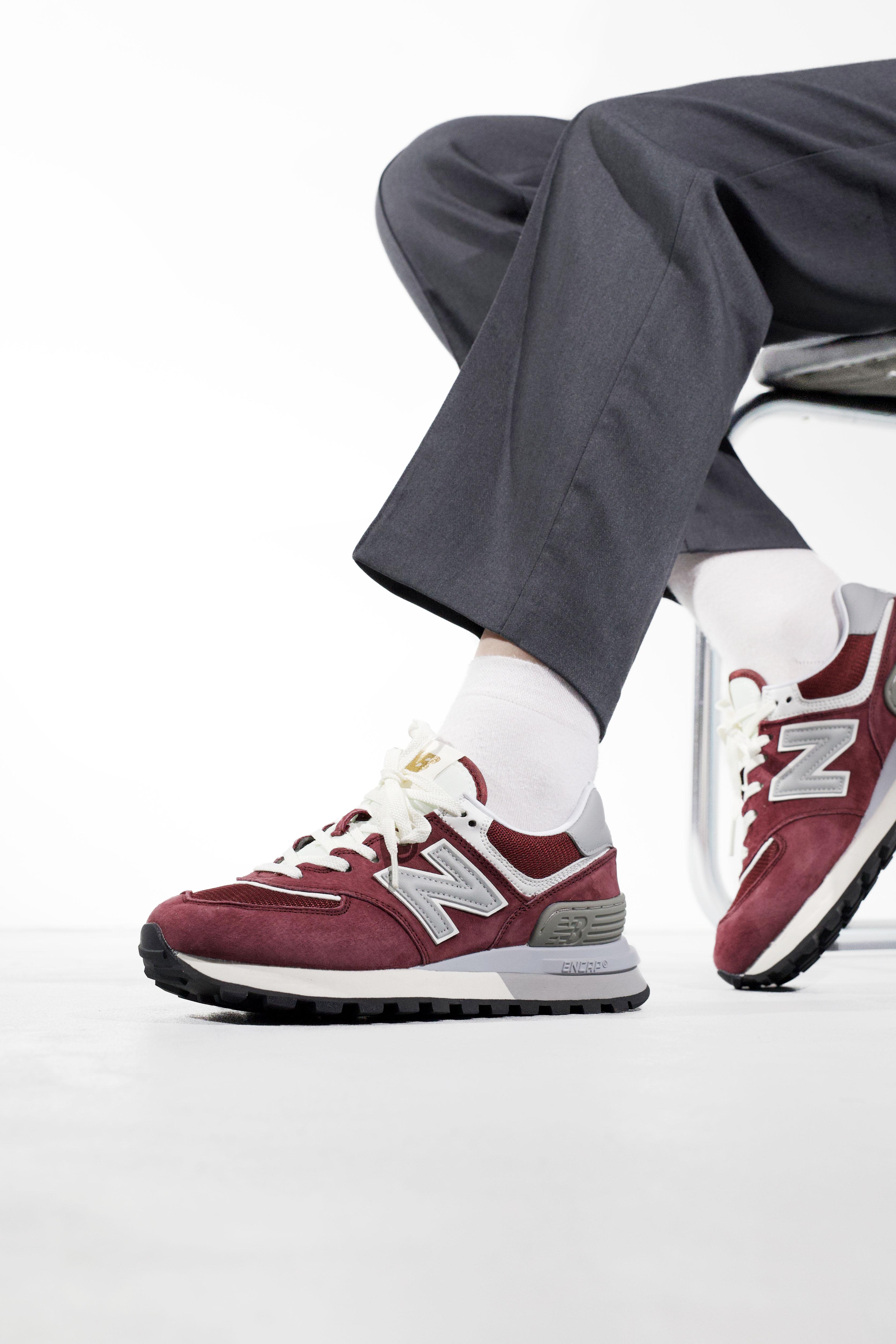 New Balance 574 Legacy Burgundy Grey White - изображение 2
