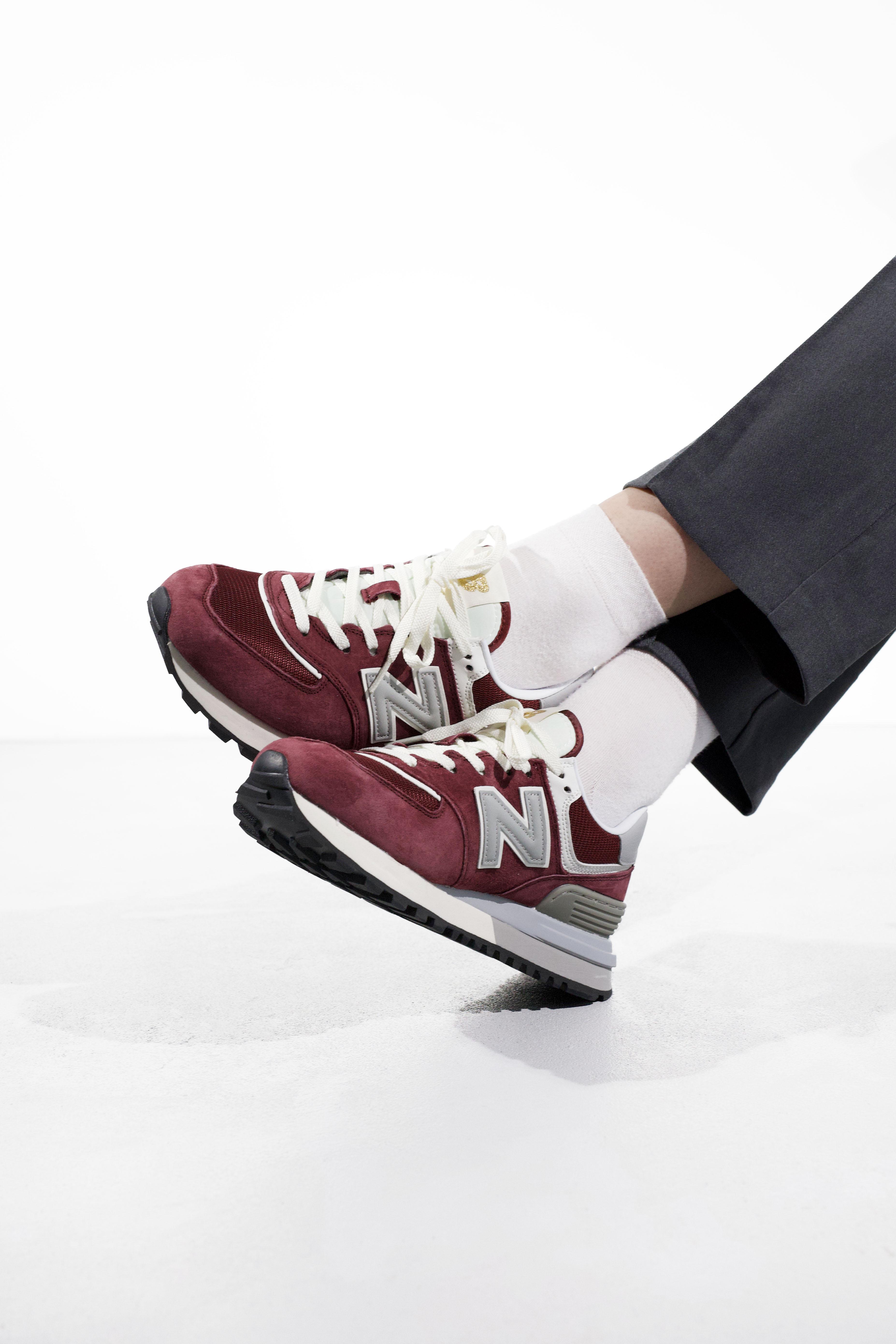 New Balance 574 Legacy Burgundy Grey White - изображение 3