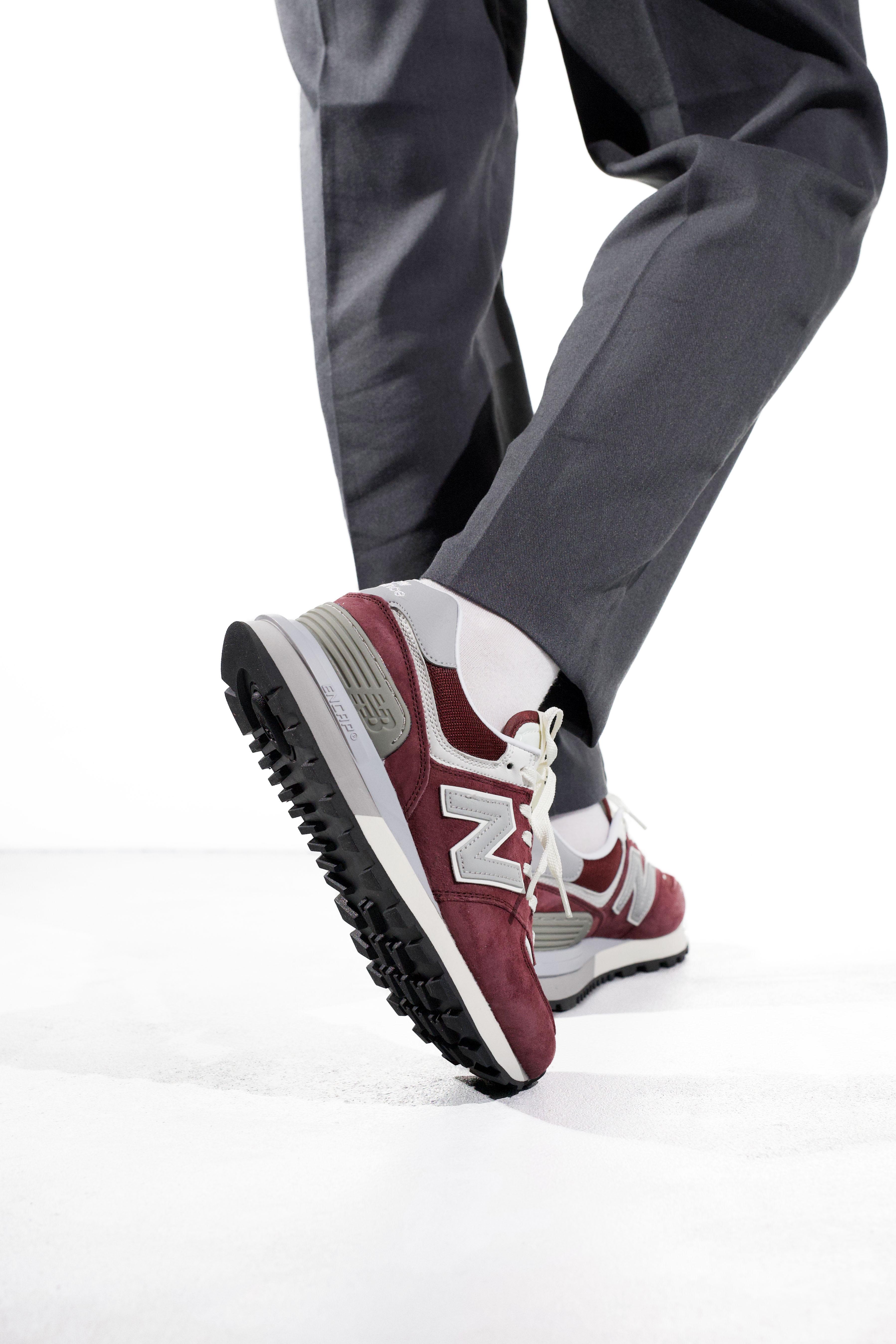 New Balance 574 Legacy Burgundy Grey White - изображение 4