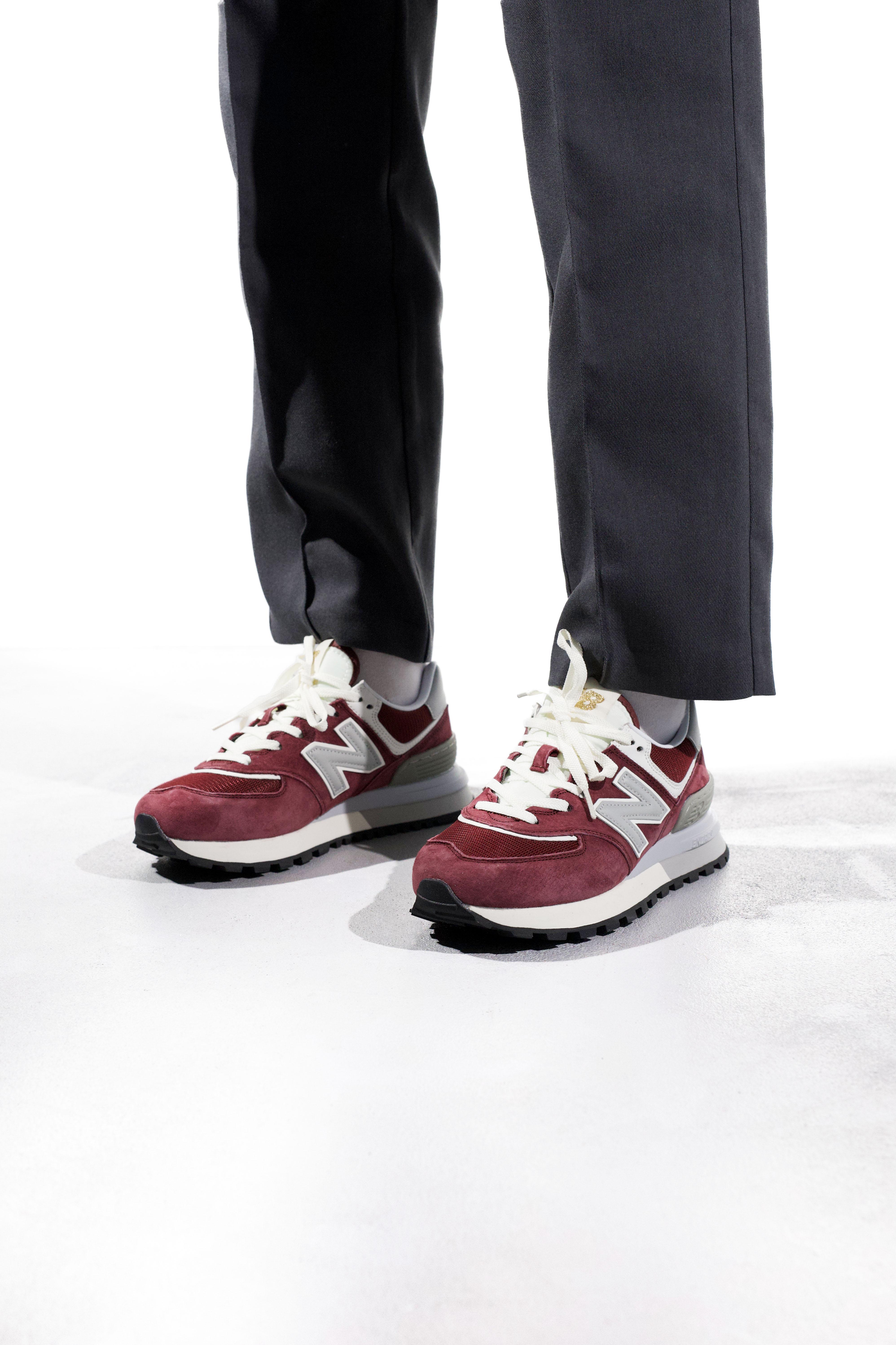 New Balance 574 Legacy Burgundy Grey White - изображение 6