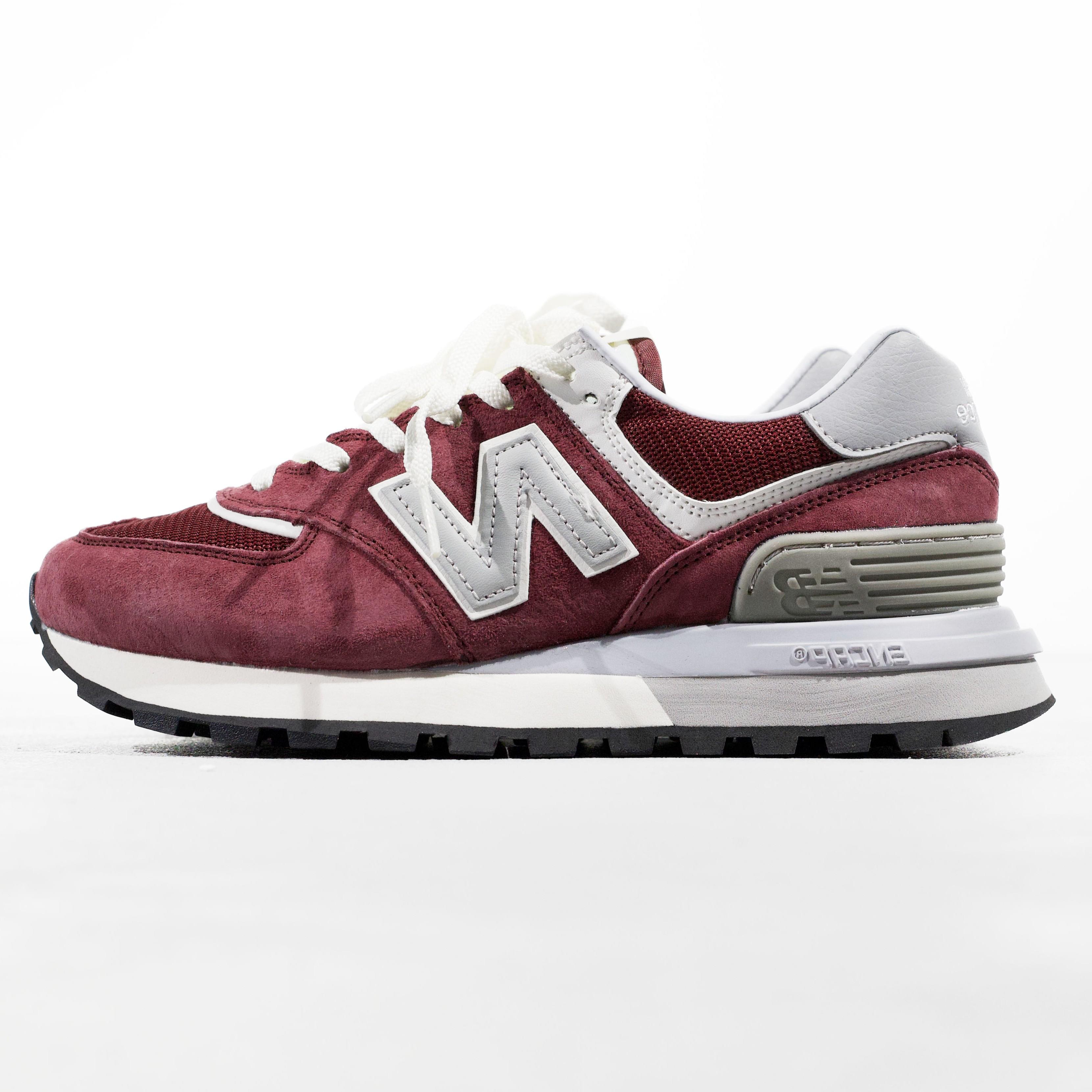 New Balance 574 Legacy Burgundy Grey White