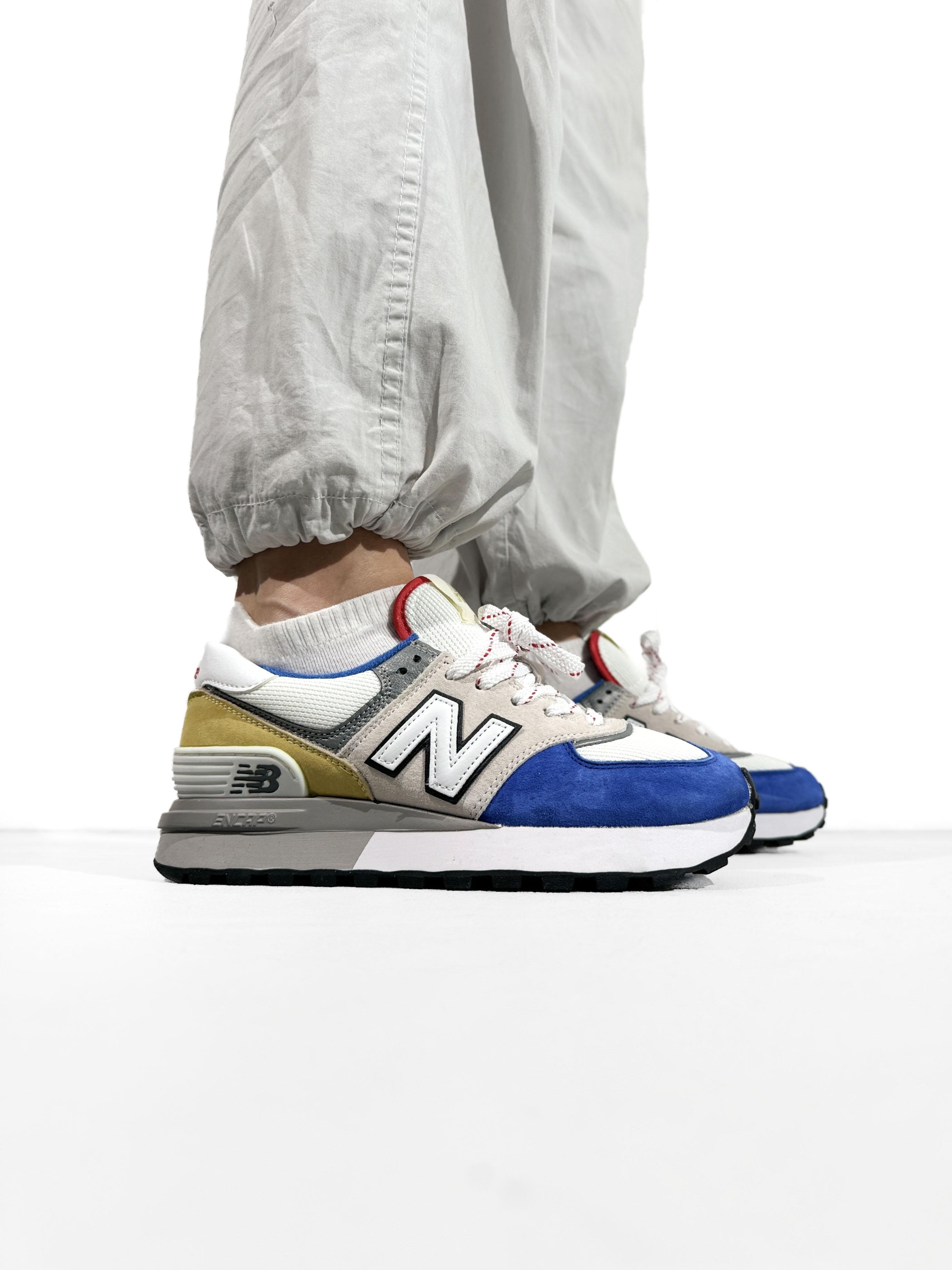 New Balance 574 Legacy Blue Yellow Grey - изображение 1