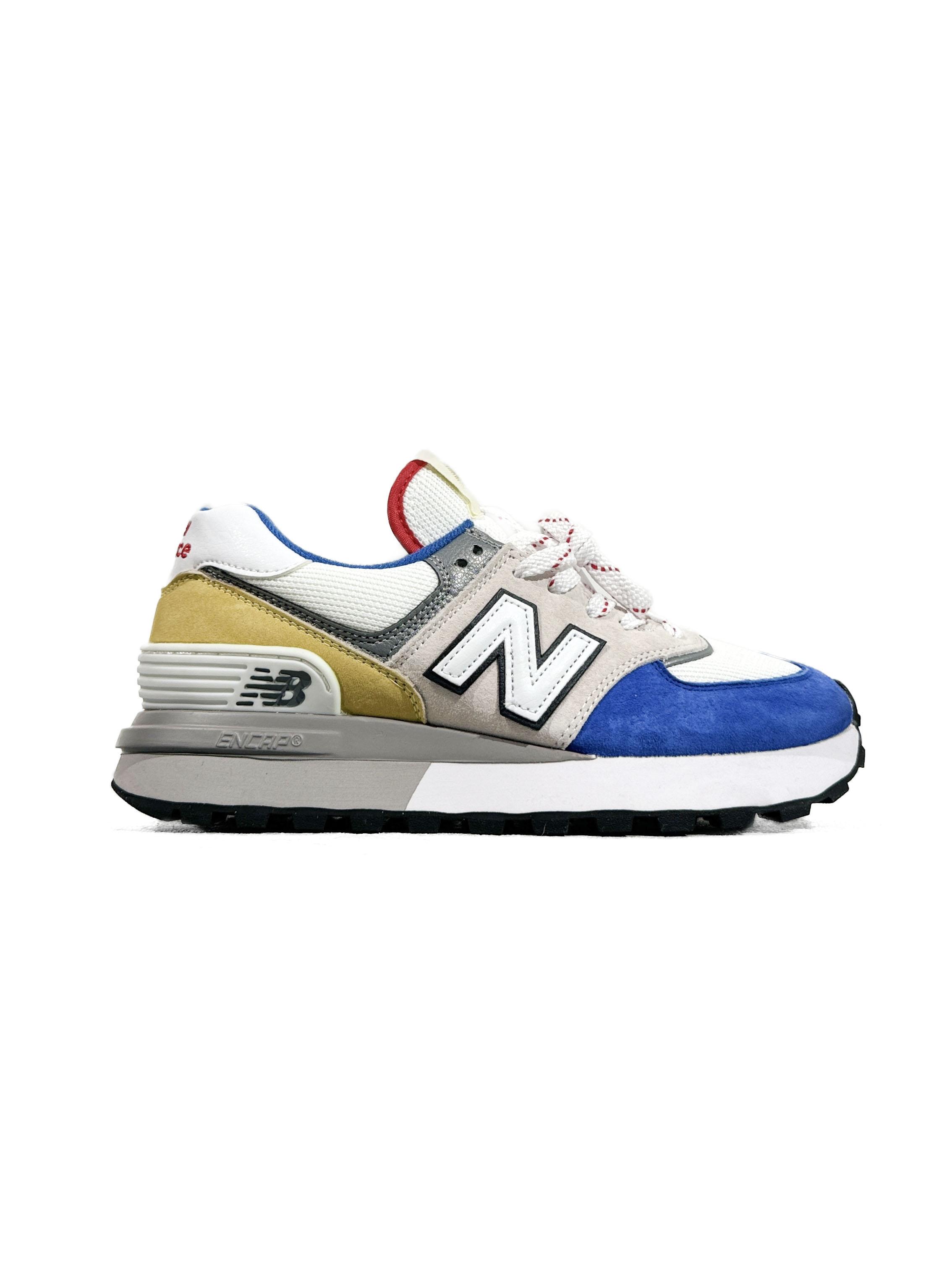 New Balance 574 Legacy Blue Yellow Grey - изображение 5