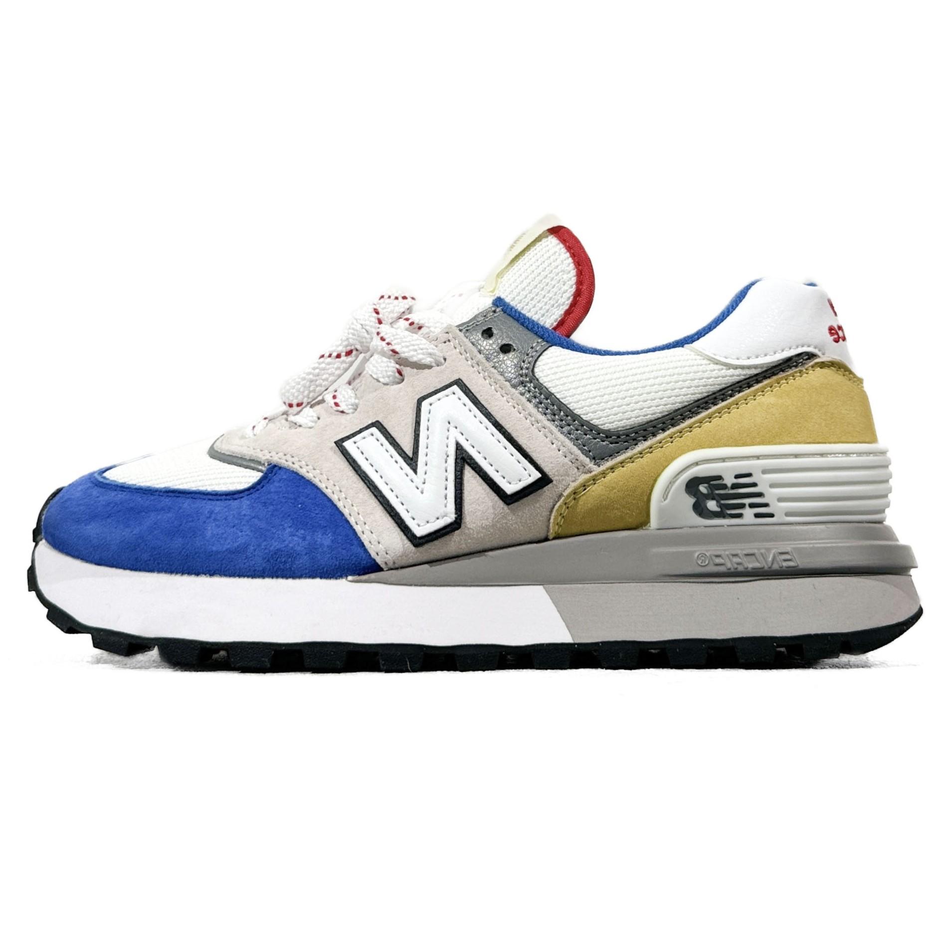 New Balance 574 Legacy Blue Yellow Grey