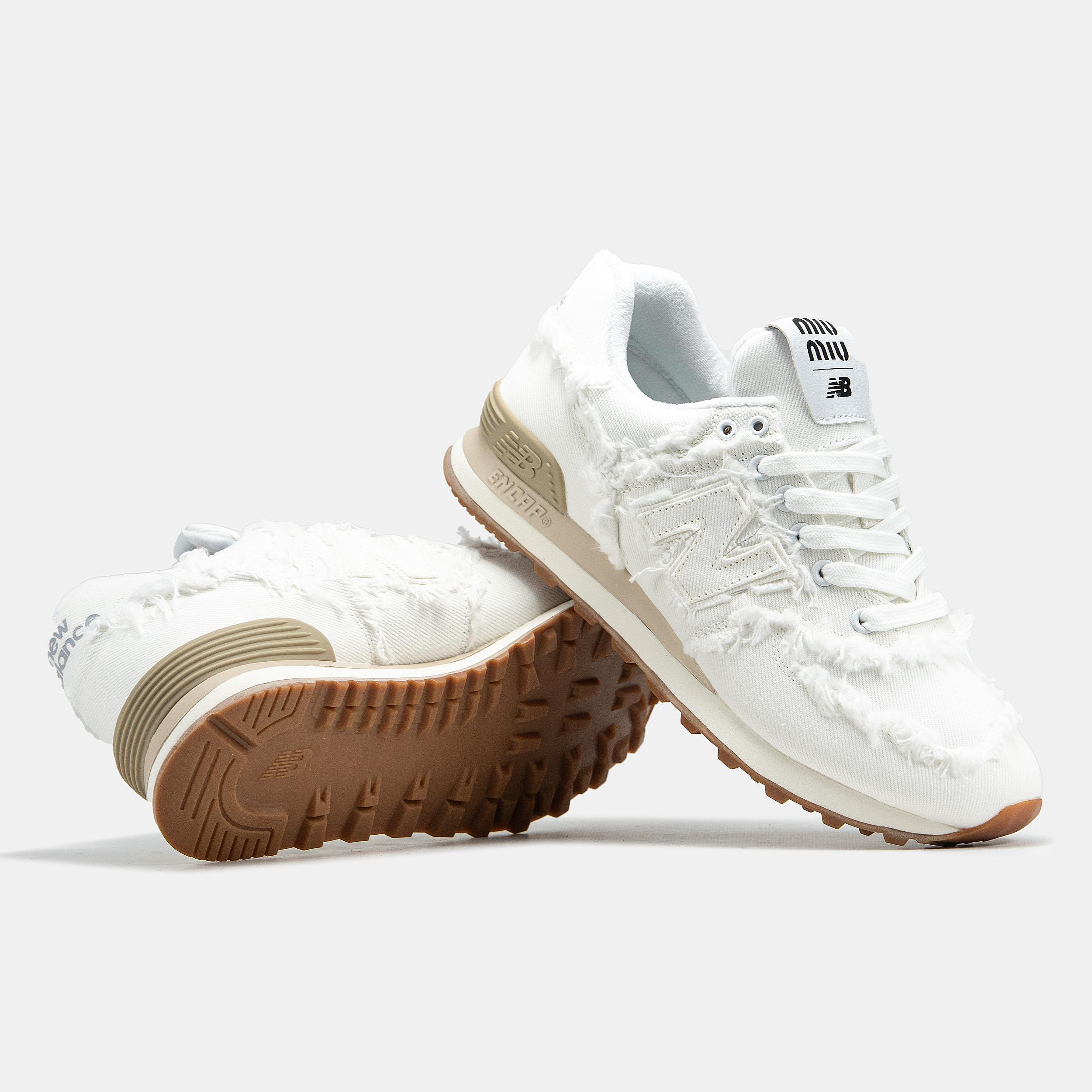 New Balance 574 x Miu Miu White Raw Edge - изображение 7