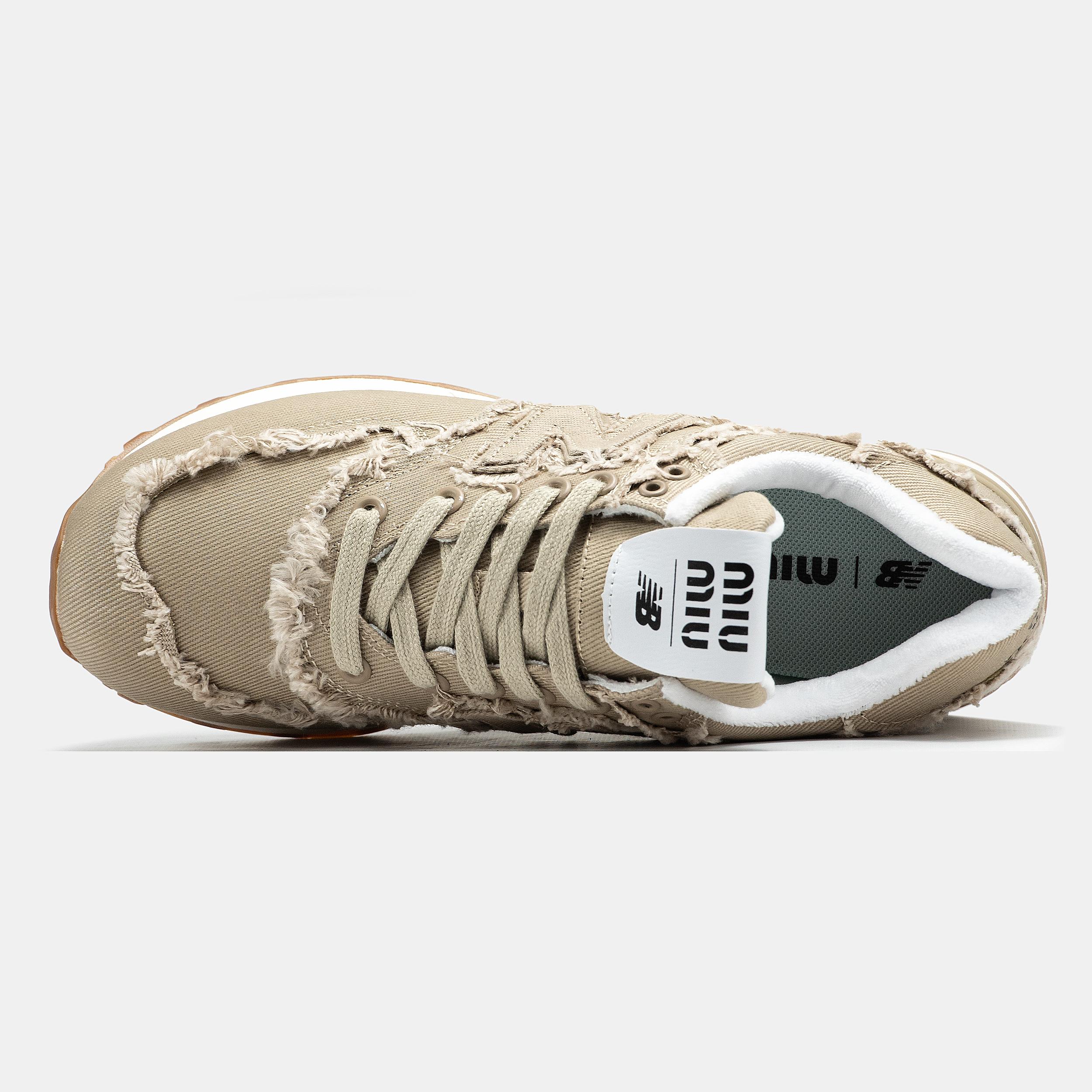 New Balance 574 x Miu Miu Beige Raw Edge - изображение 3