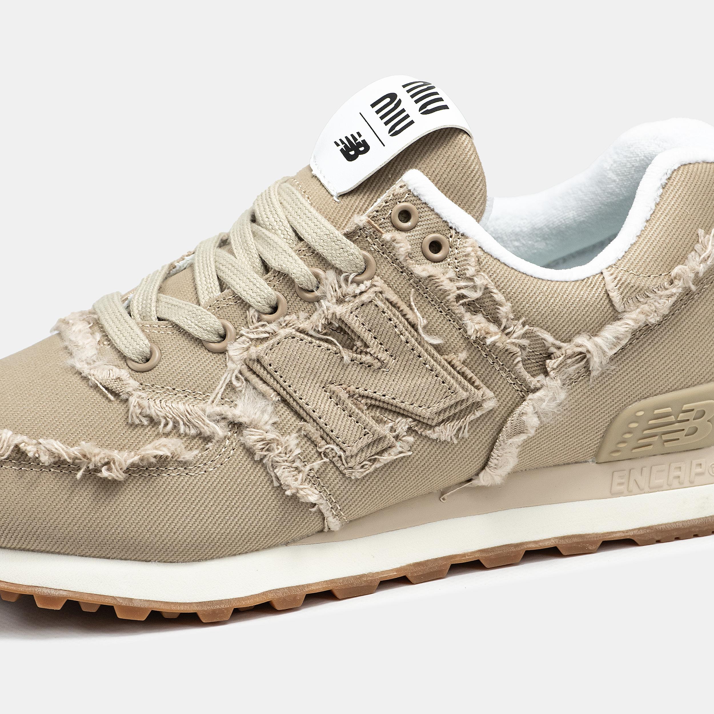 New Balance 574 x Miu Miu Beige Raw Edge - изображение 8