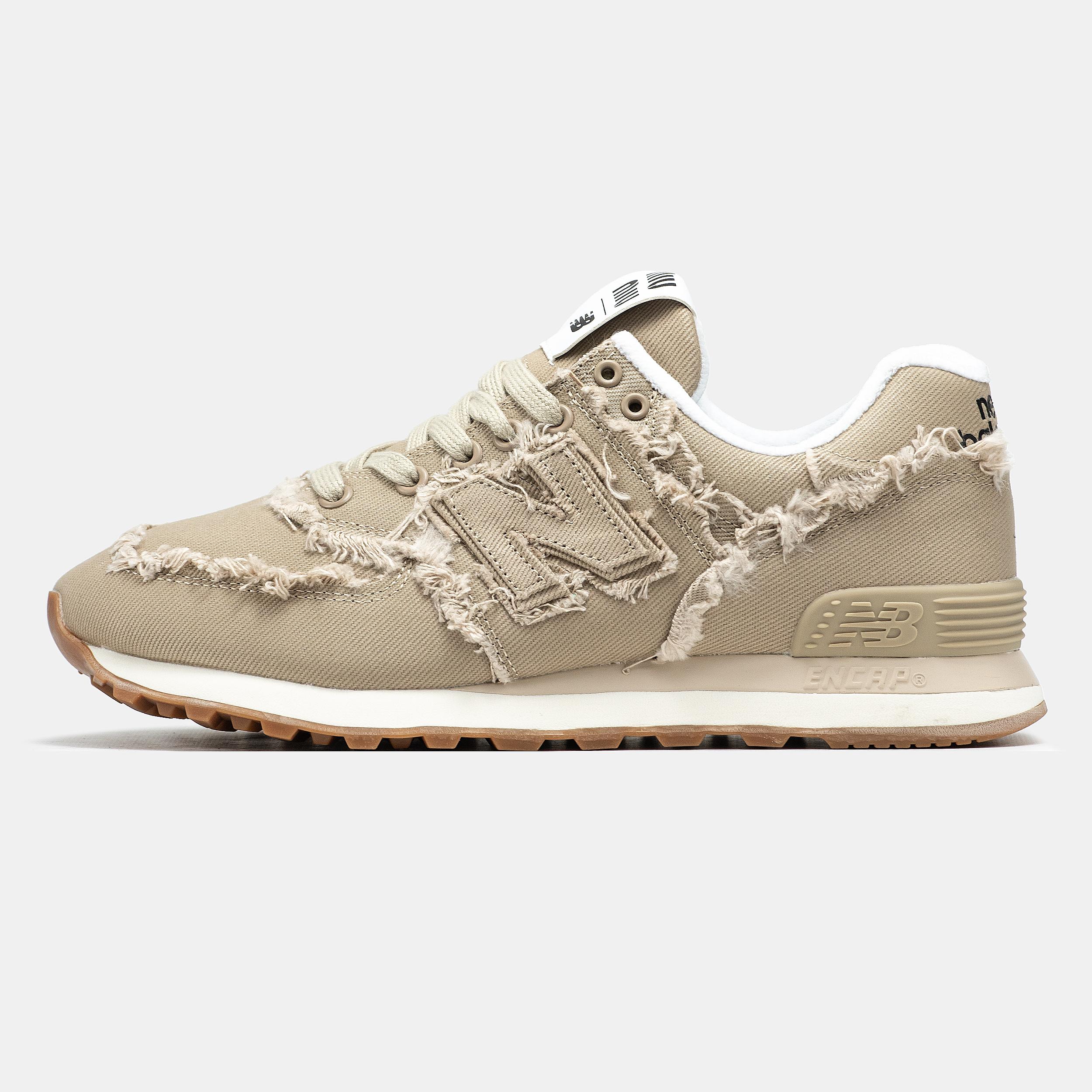 New Balance 574 x Miu Miu Beige Raw Edge