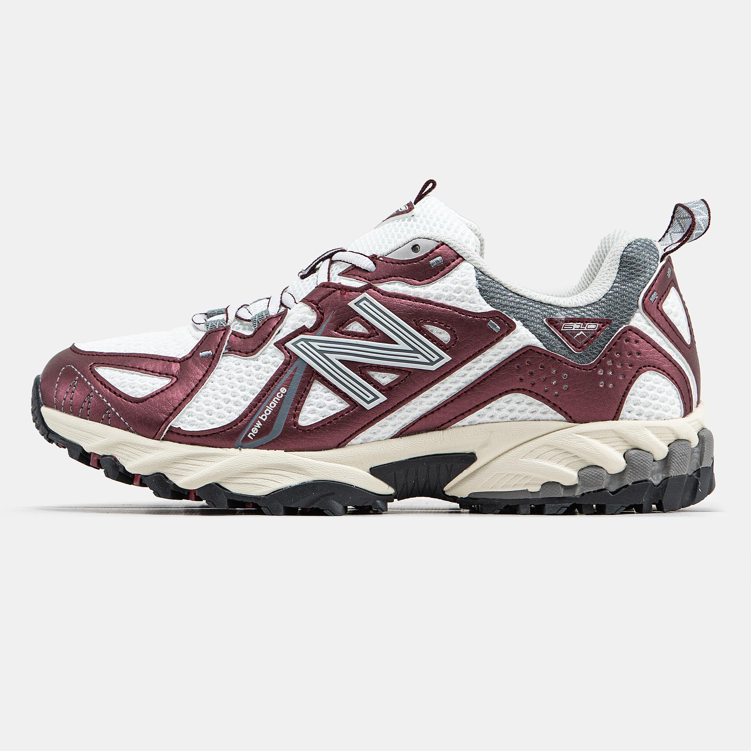 New Balance 610 White Burgundy Grey