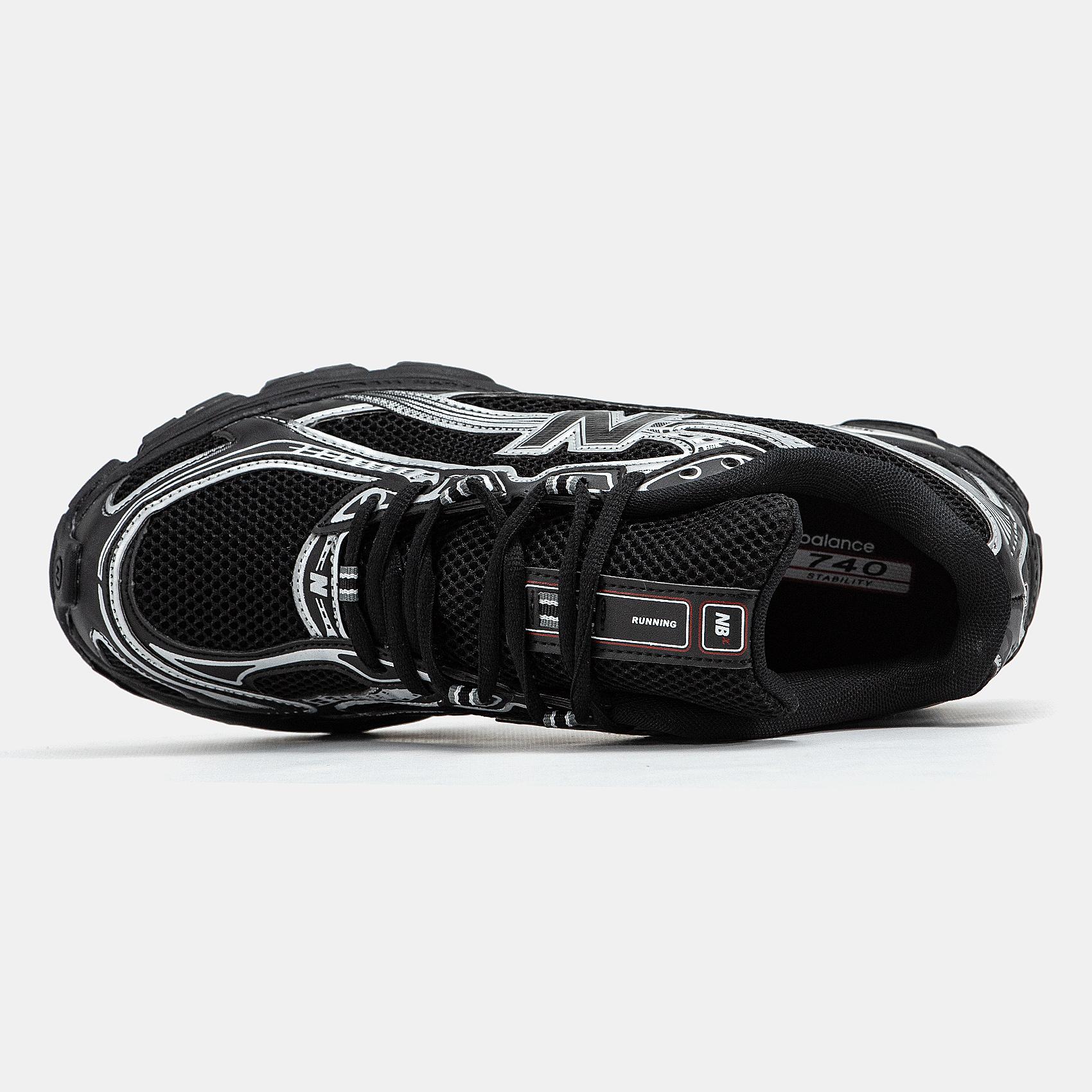 New Balance 740v3 Triple Black Silver - изображение 7