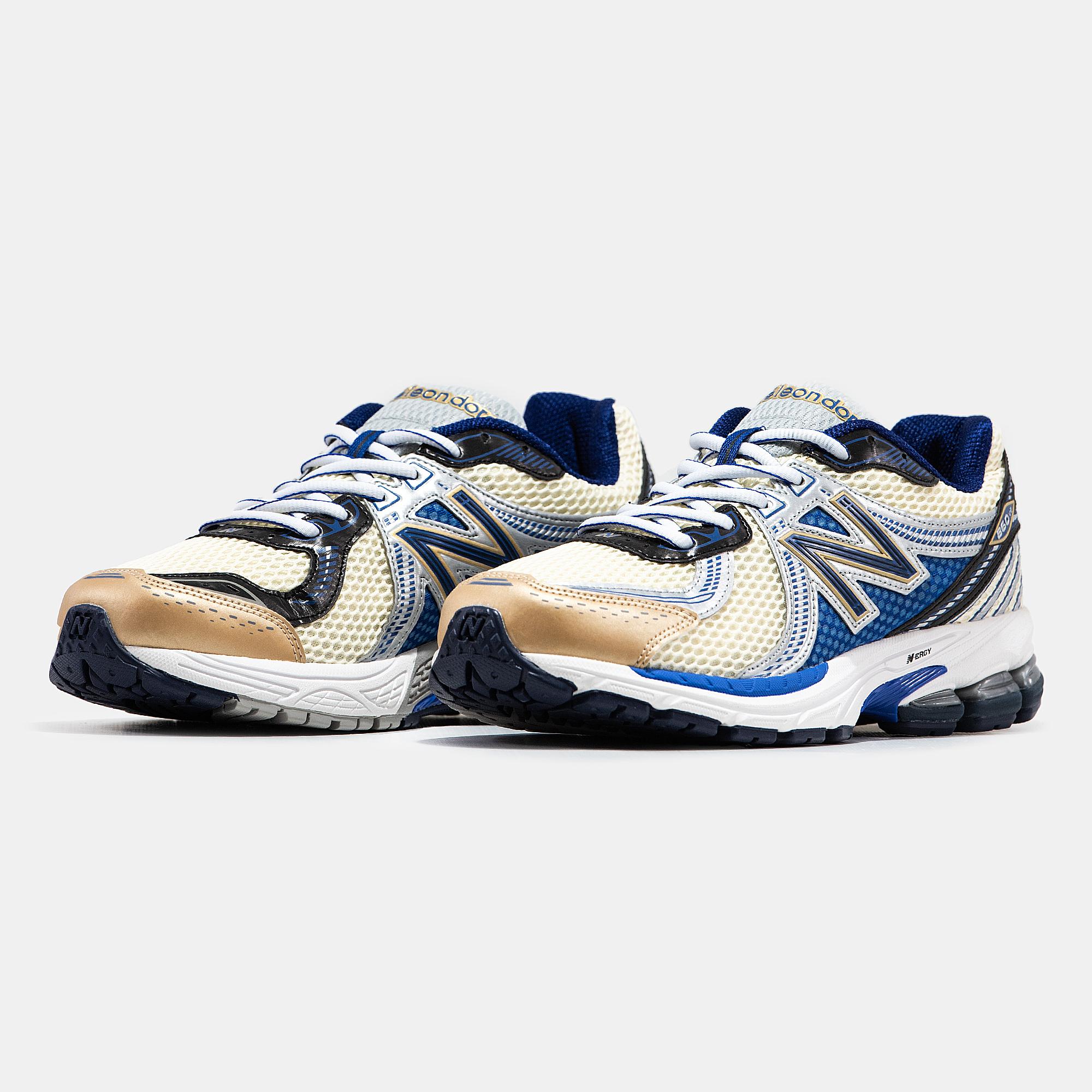 New Balance 860v2 Aime Leon Dore Cream Blue Black - изображение 5