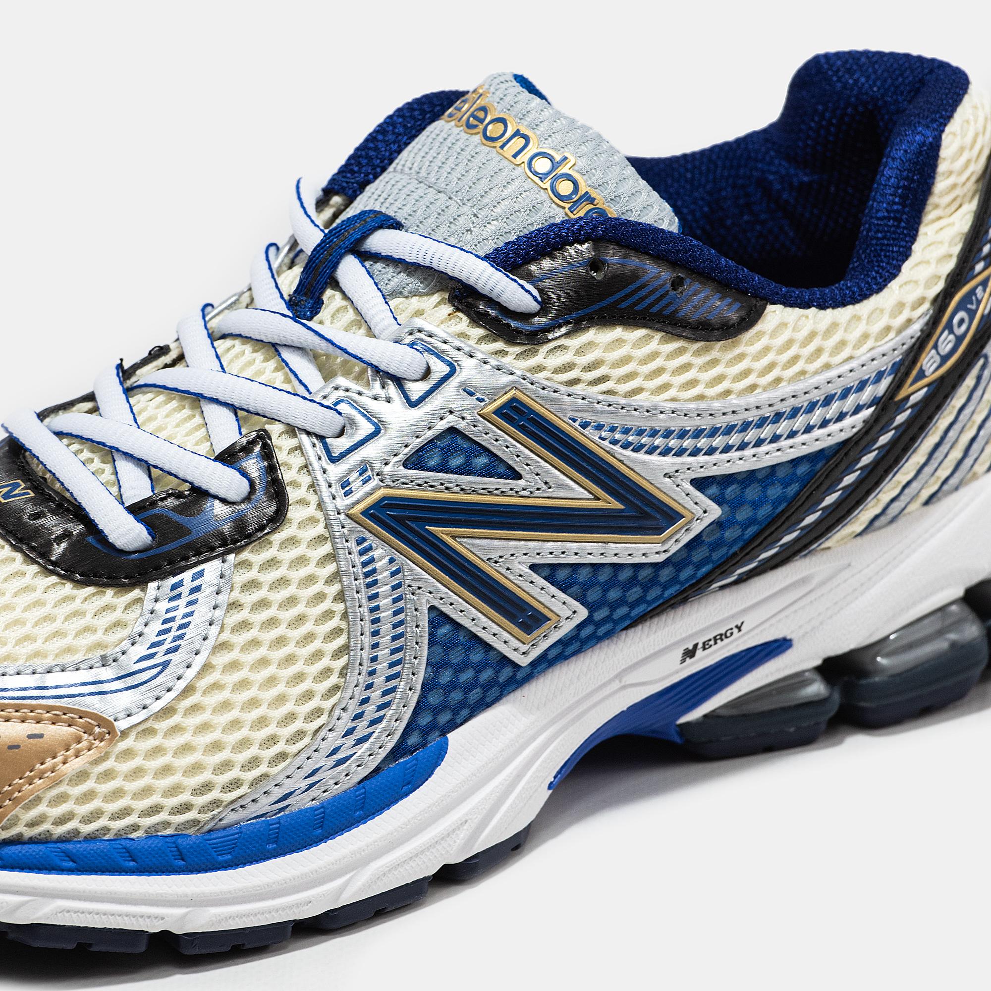 New Balance 860v2 Aime Leon Dore Cream Blue Black - изображение 6
