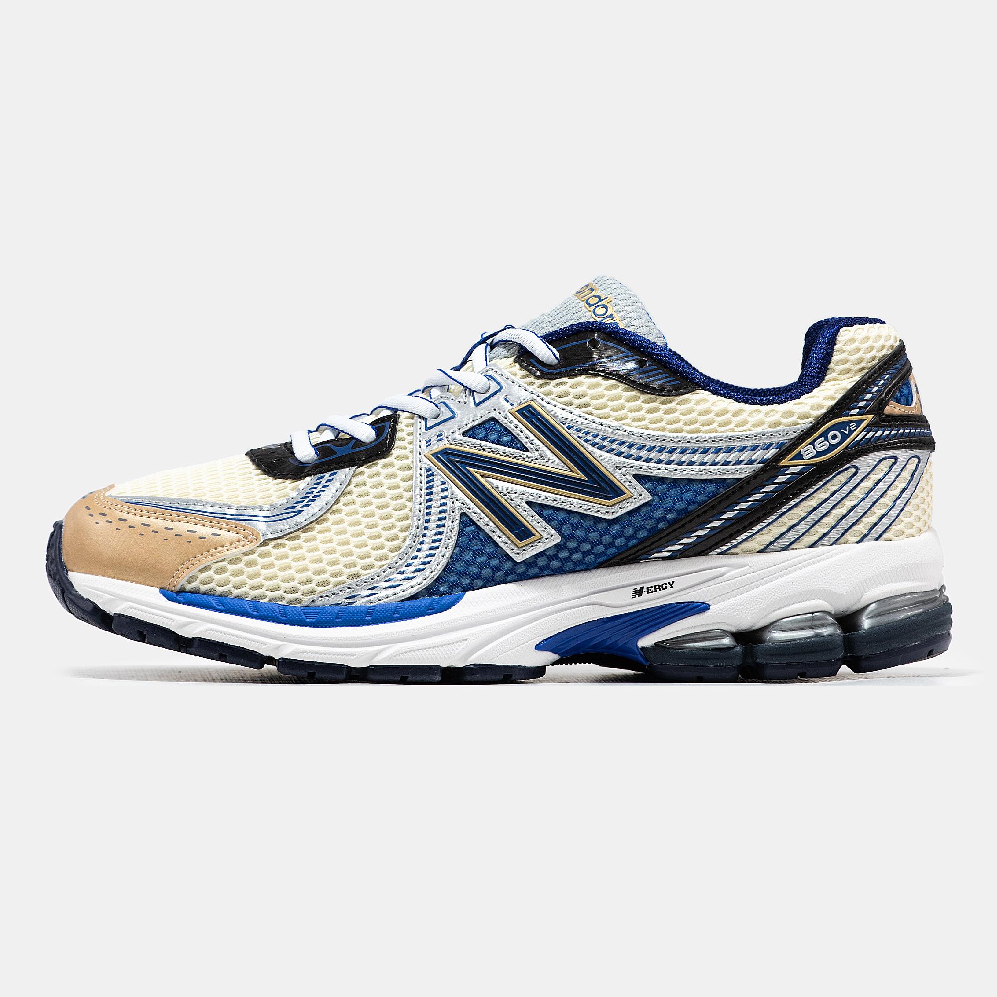 New Balance 860v2 Aime Leon Dore Cream Blue Black