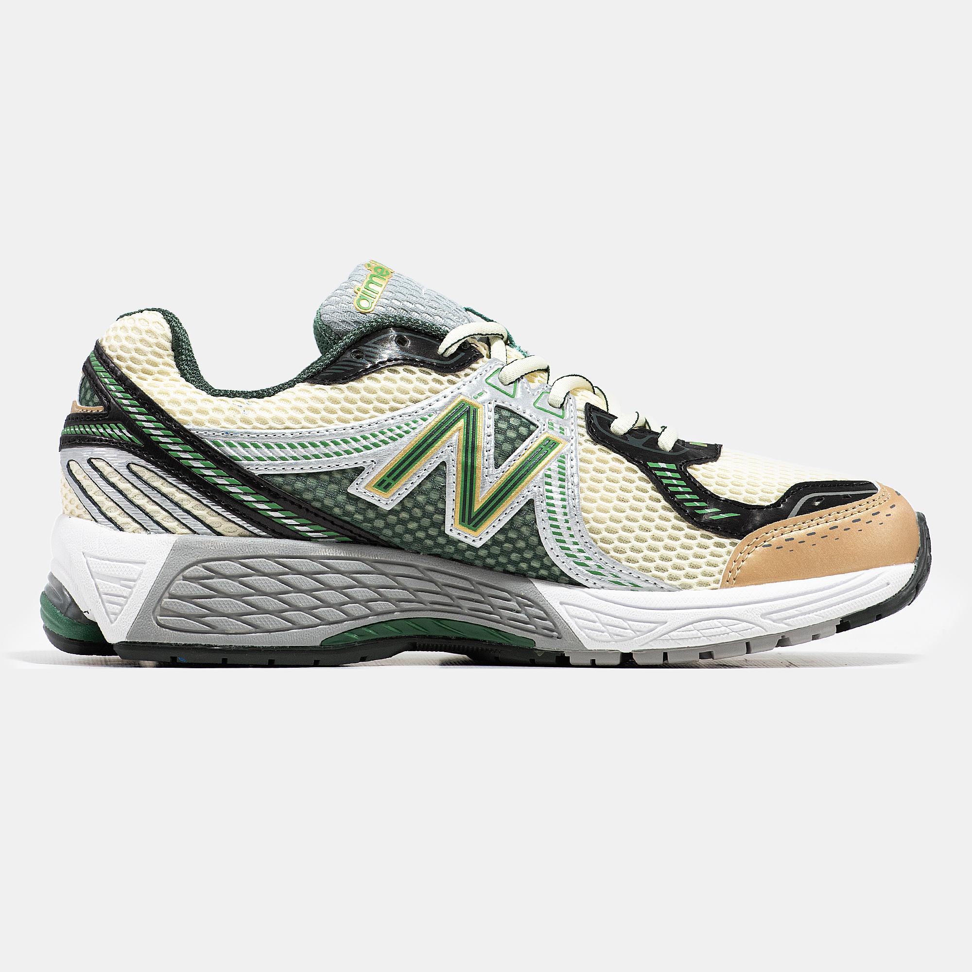 New Balance 860v2 Aime Leon Dore Cream Green Black - изображение 2