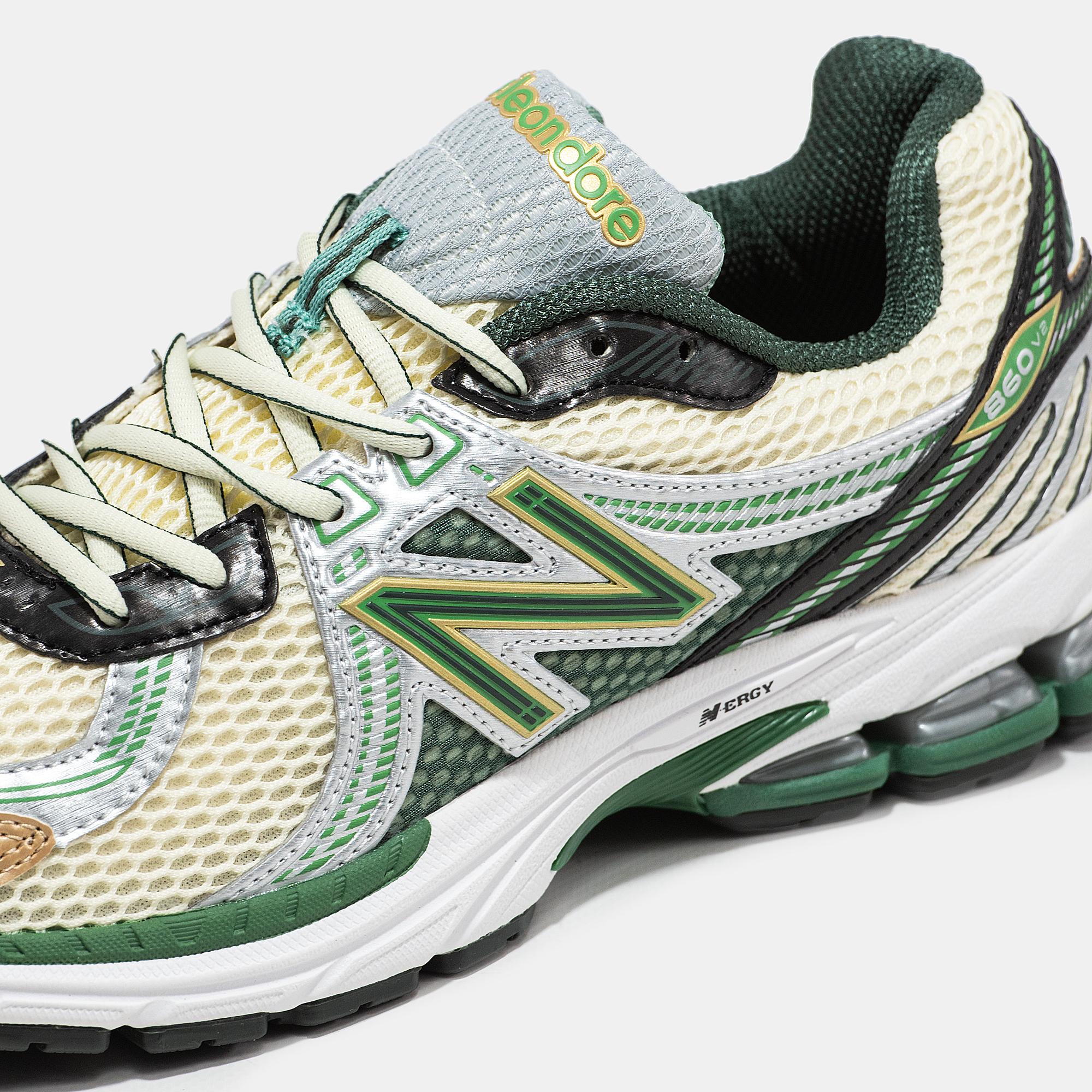 New Balance 860v2 Aime Leon Dore Cream Green Black - изображение 7