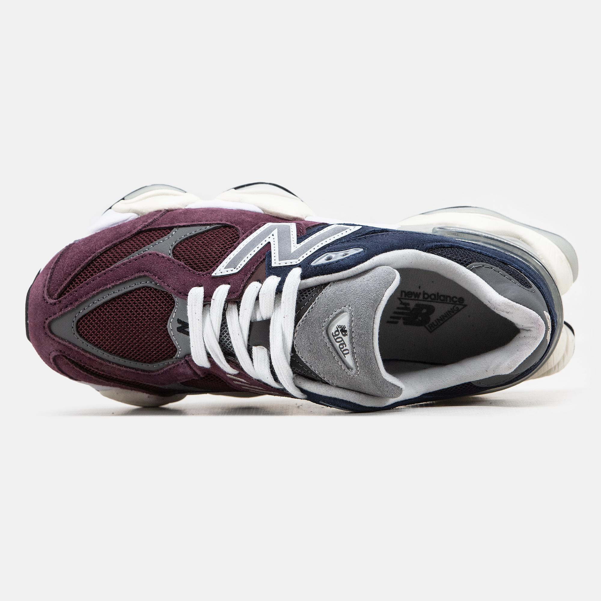 New Balance 9060 Burgundy Navy Grey - изображение 3