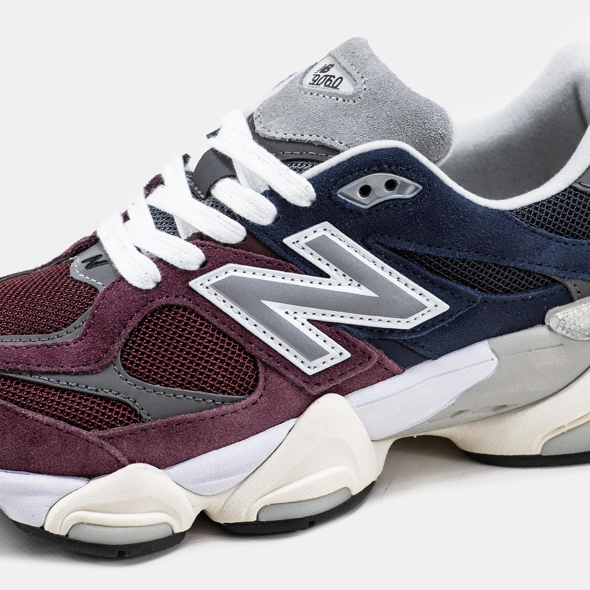 New Balance 9060 Burgundy Navy Grey - изображение 5