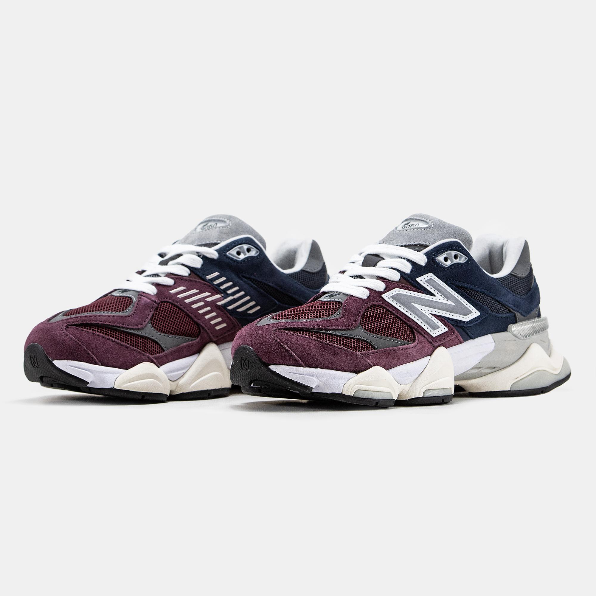 New Balance 9060 Burgundy Navy Grey - изображение 8