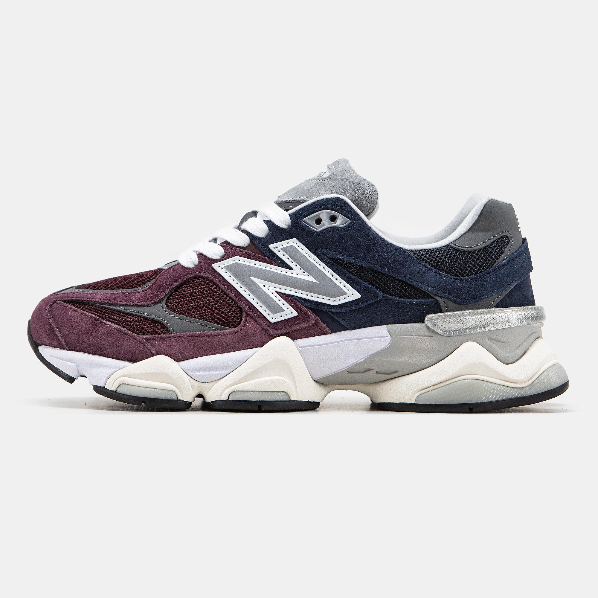 New Balance 9060 Burgundy Navy Grey