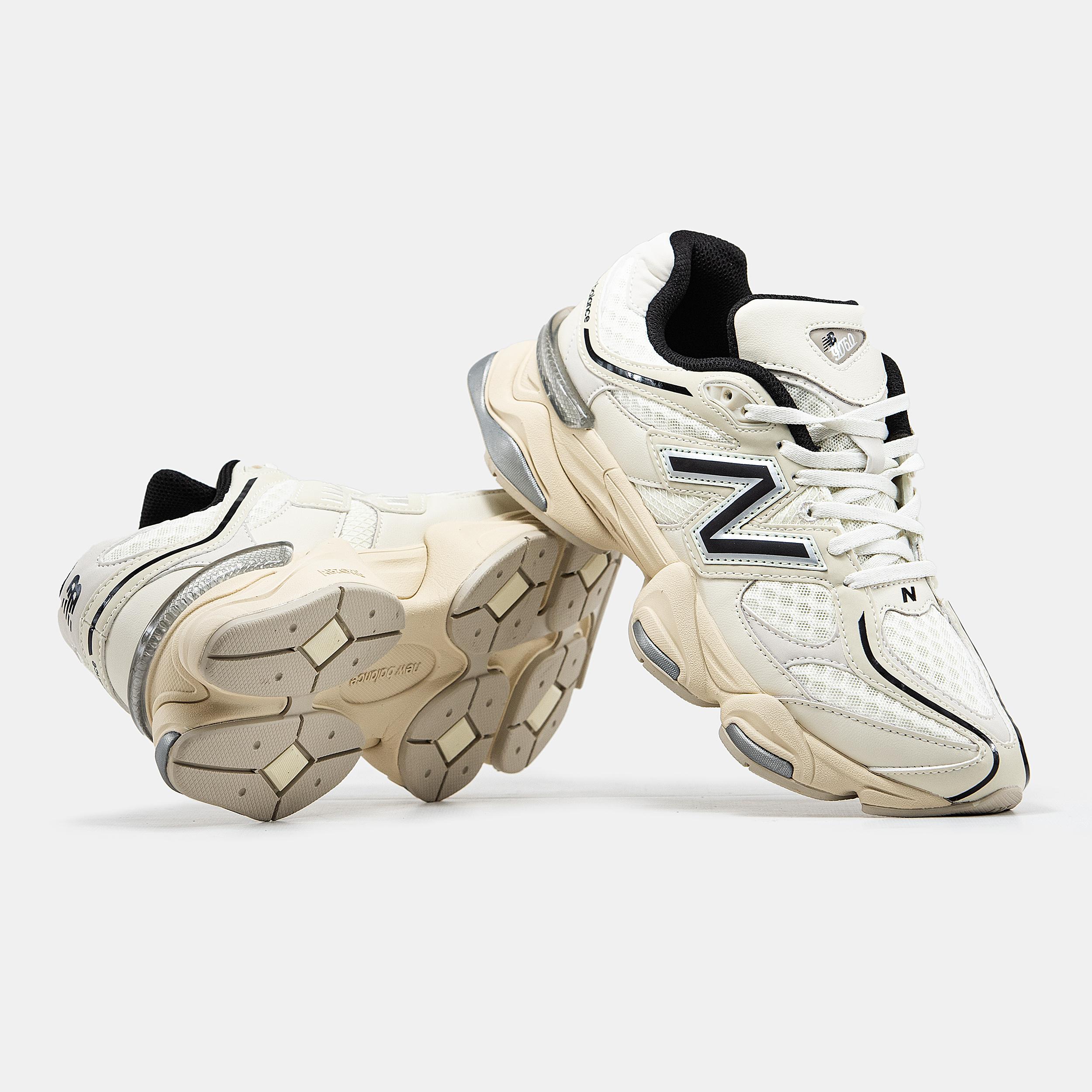 New Balance 9060 Cream Black Silver - изображение 7